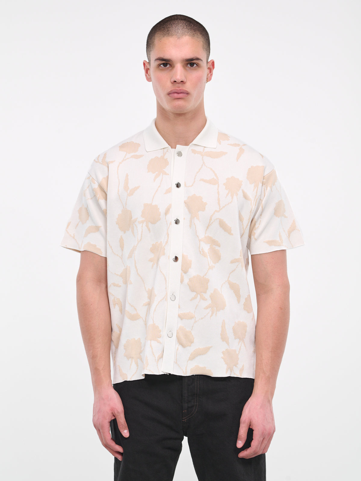 La chemise maille Rosa (236KN287-2327-MULTI-BEIGE)