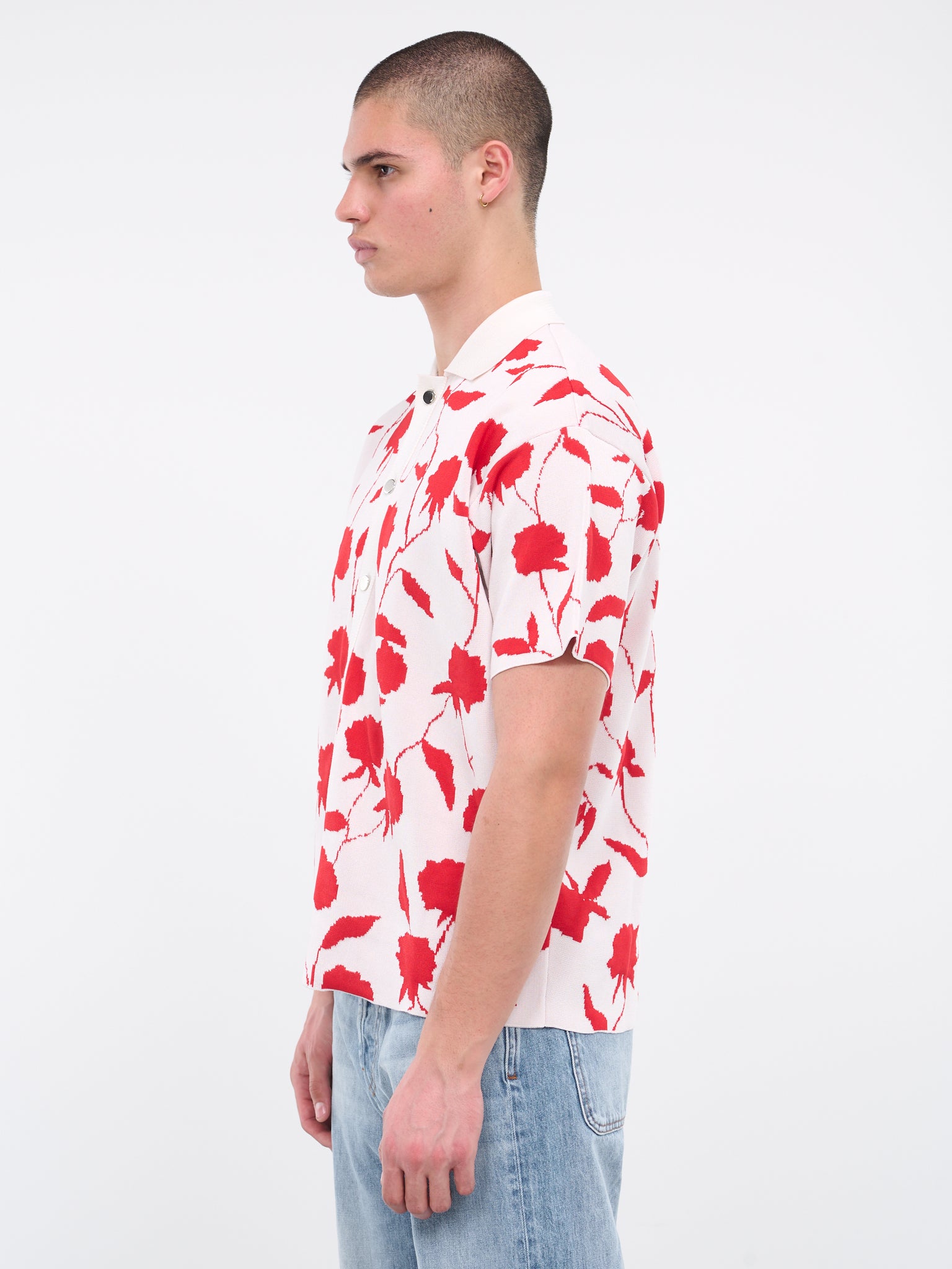 La chemise maille Rosa (236KN287-2327-MULTI-WHITE)