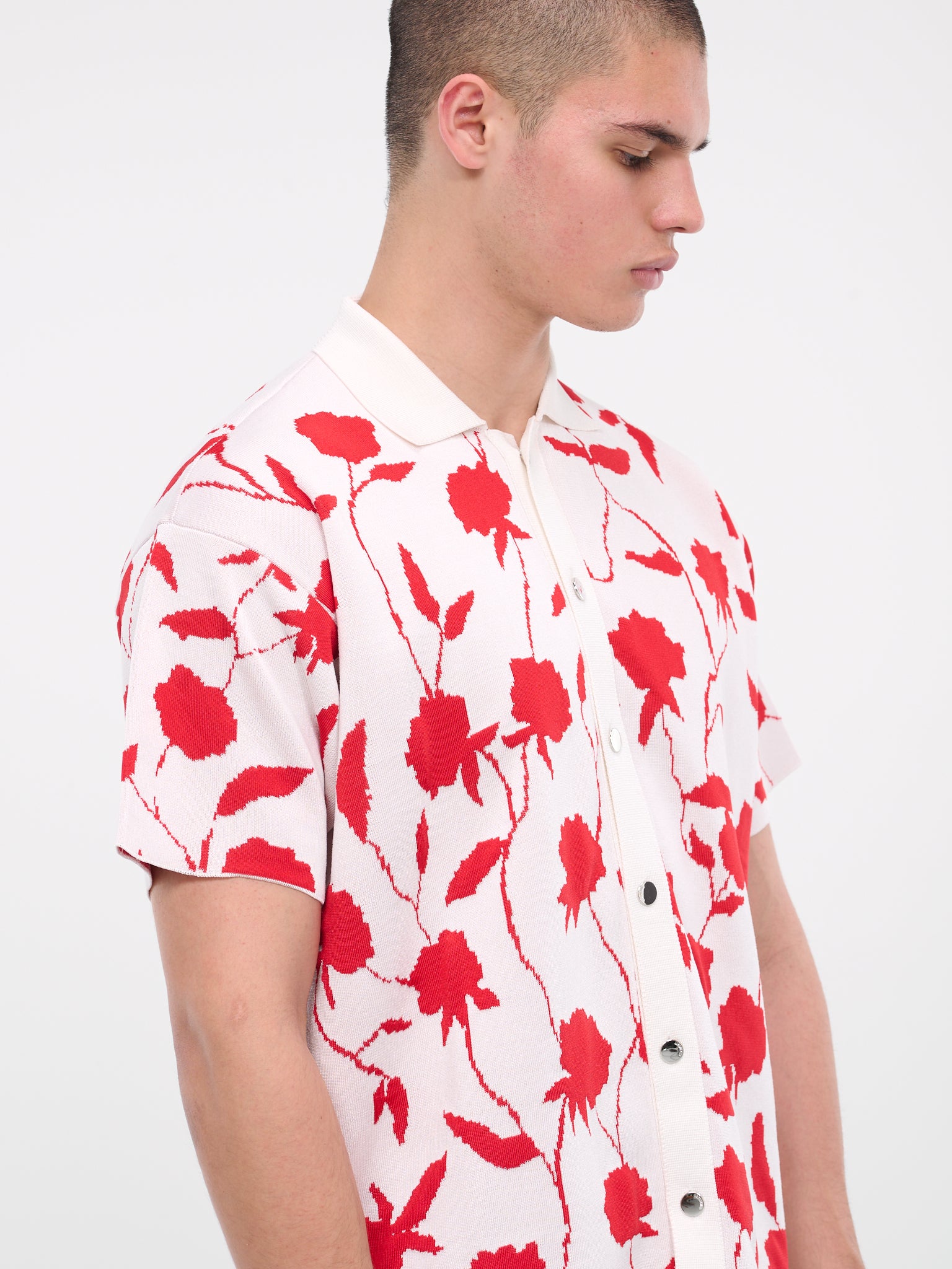 La chemise maille Rosa (236KN287-2327-MULTI-WHITE)