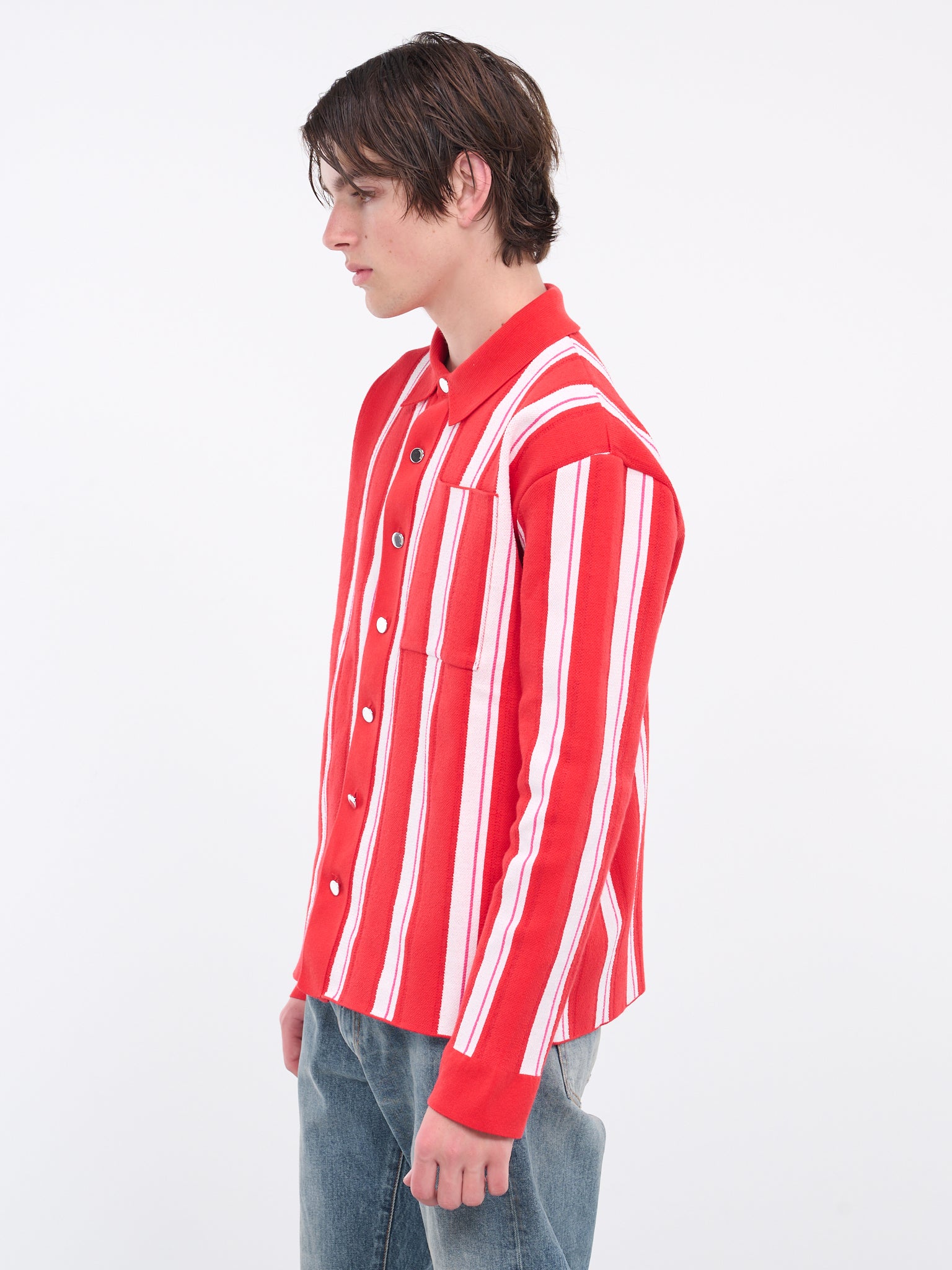 La chemise maille Polo (236KN288-2334-MULTI-RED)