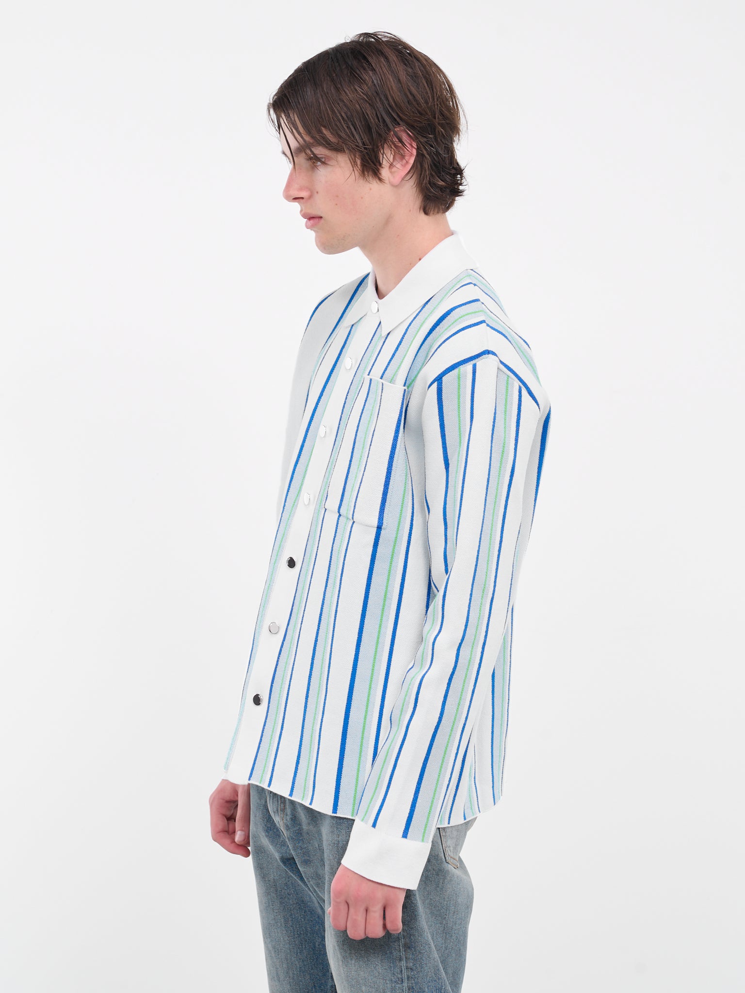 La chemise maille Polo (236KN288-2334-MULTI-WHITE)