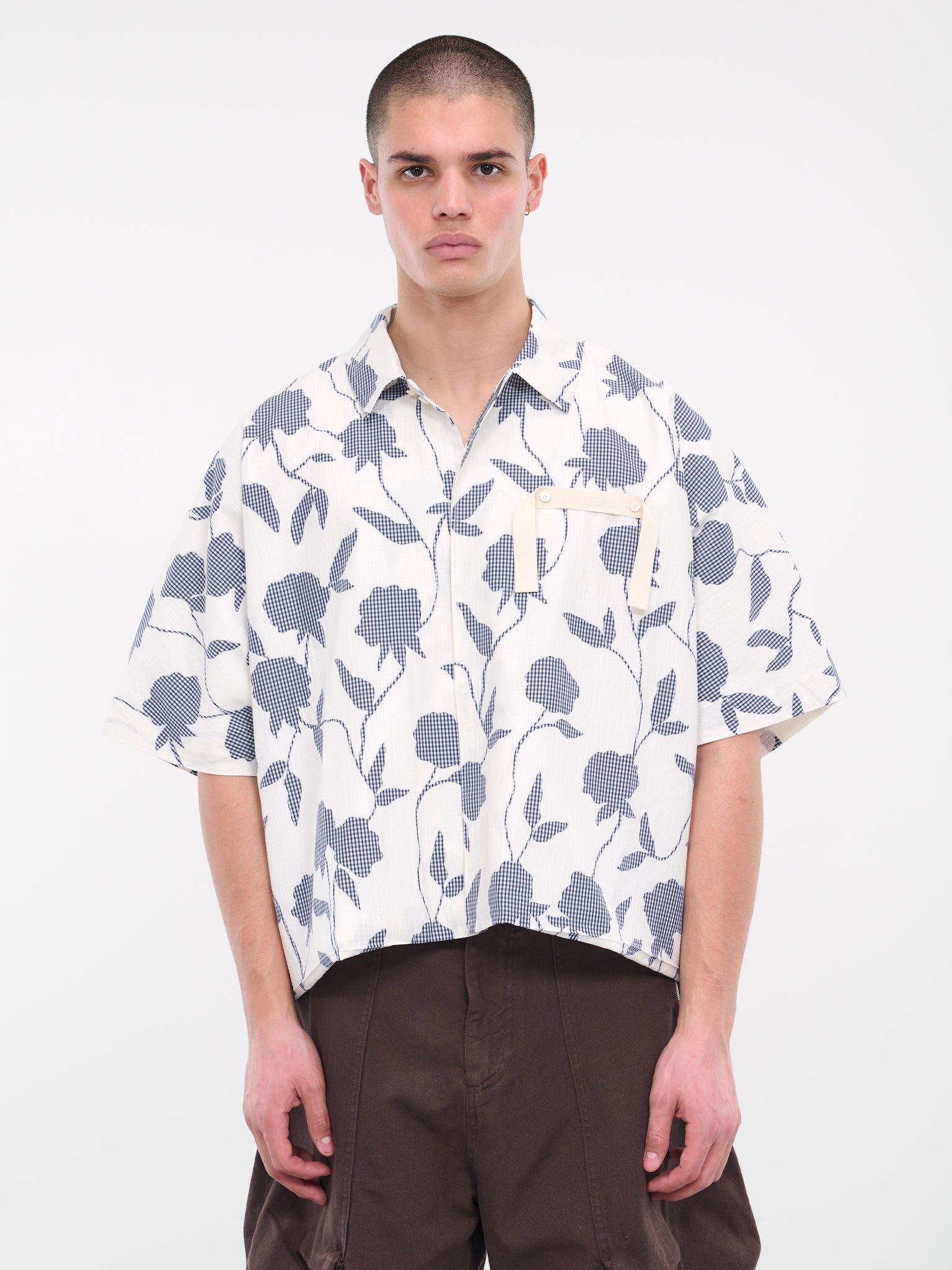 La chemise Disgreghi (236SH058-1499-ROSES-DARK-NAVY)