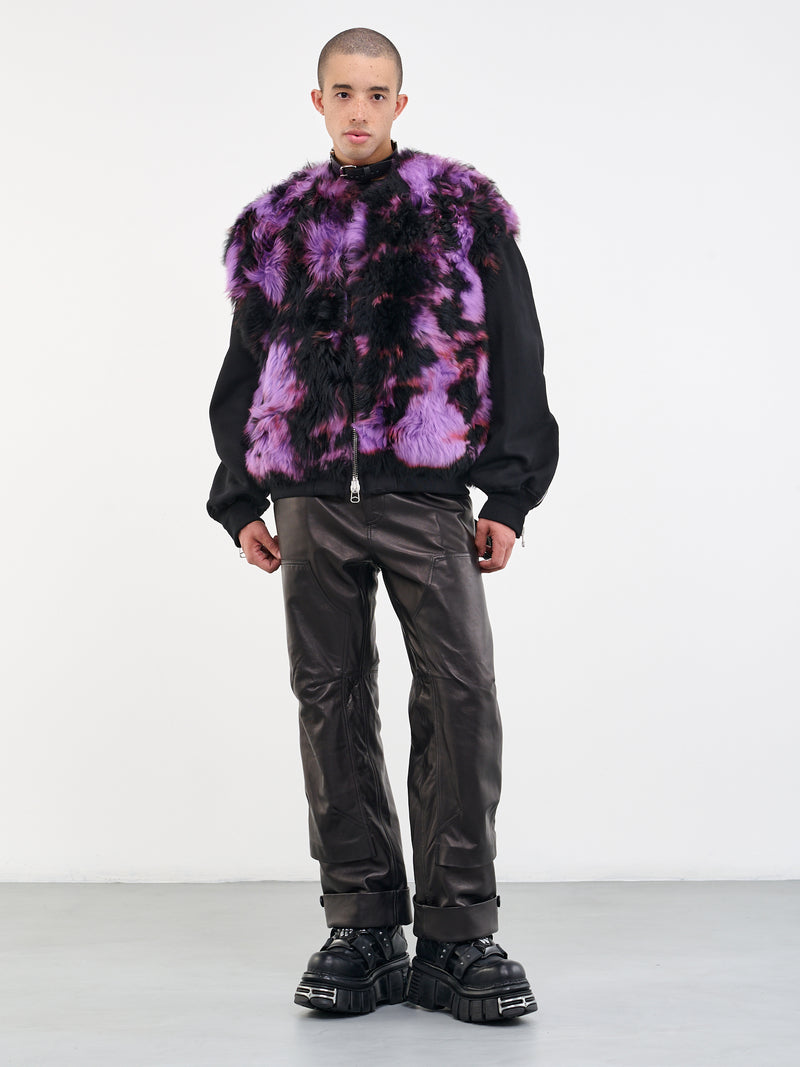 Tie-Dye Fur Jacket (23A28OAU49-SHE00175-536-SHEARL)