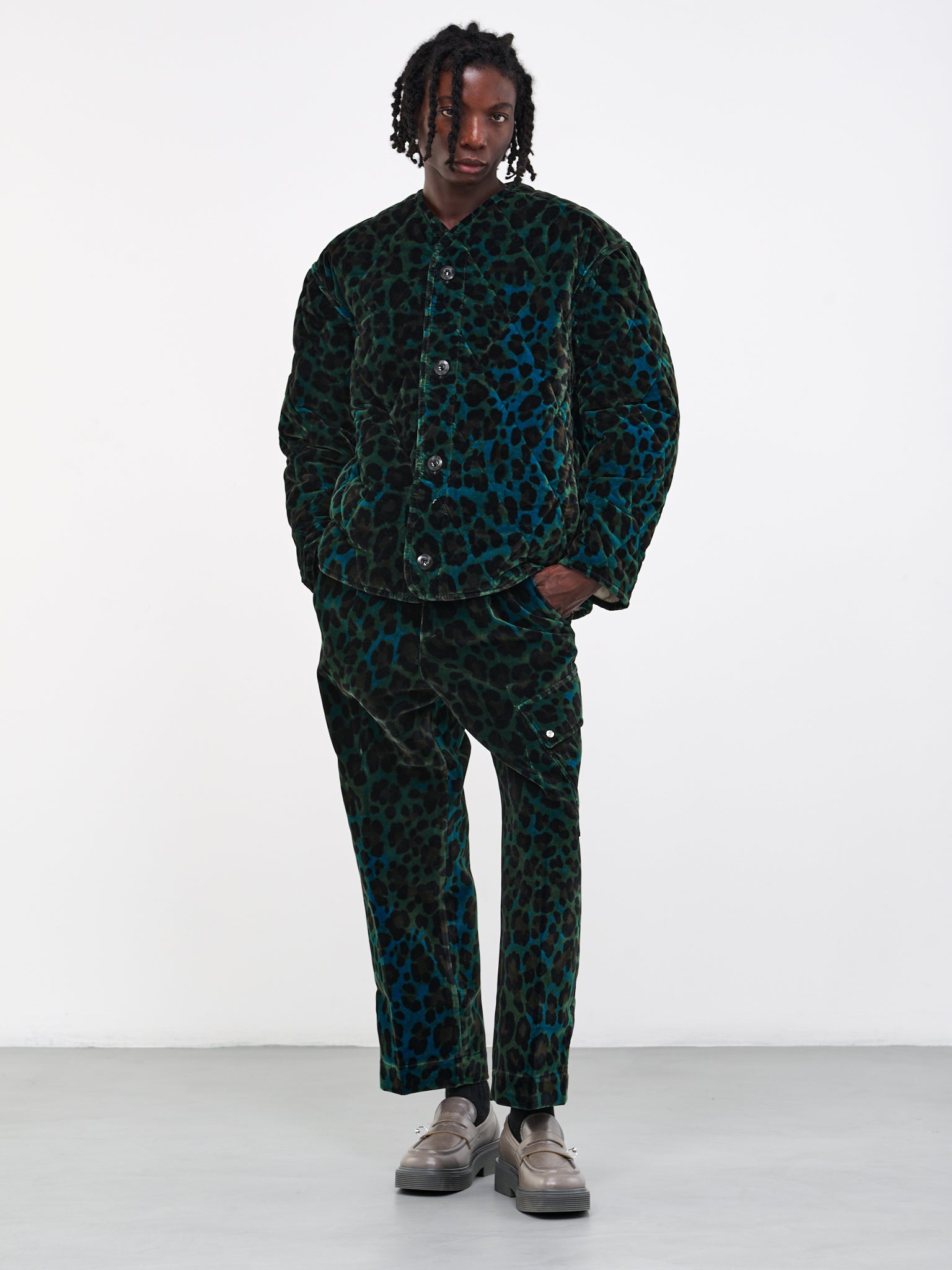 Cheetah Quilted Jacket | H. Lorenzo - styled 