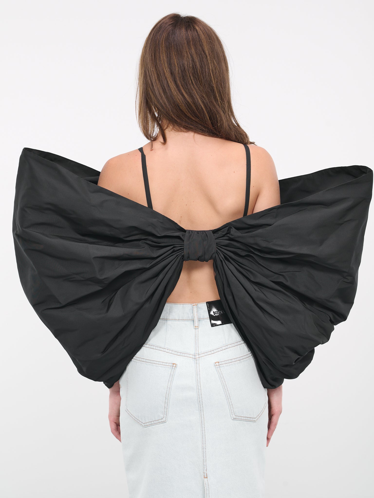 Taffeta Bow Top (23ACT0004PL0440-U9000-BLACK)