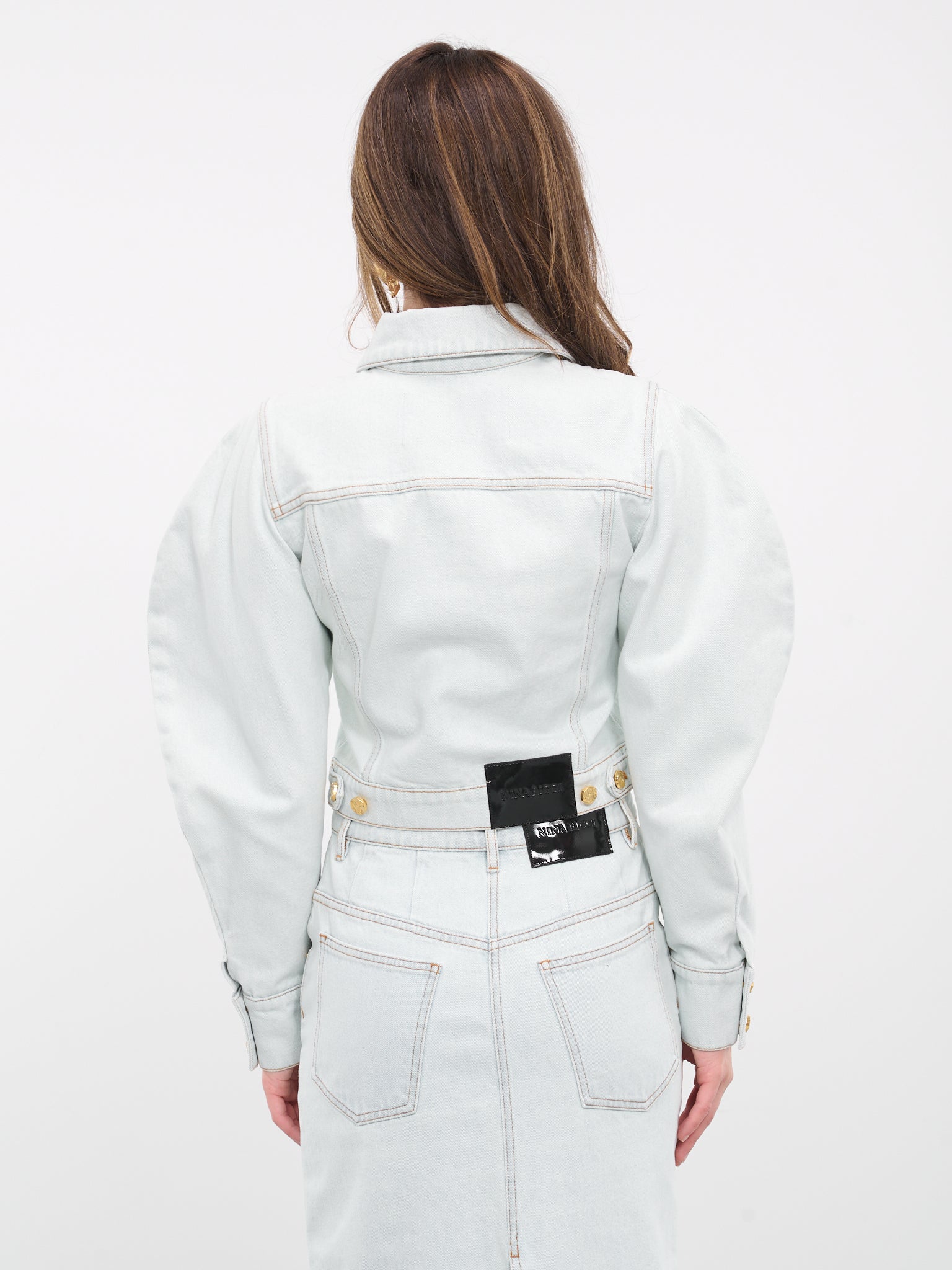 Cocoon Denim Jacket (23ADVE005C01037-U4487-BLEU-DEL)