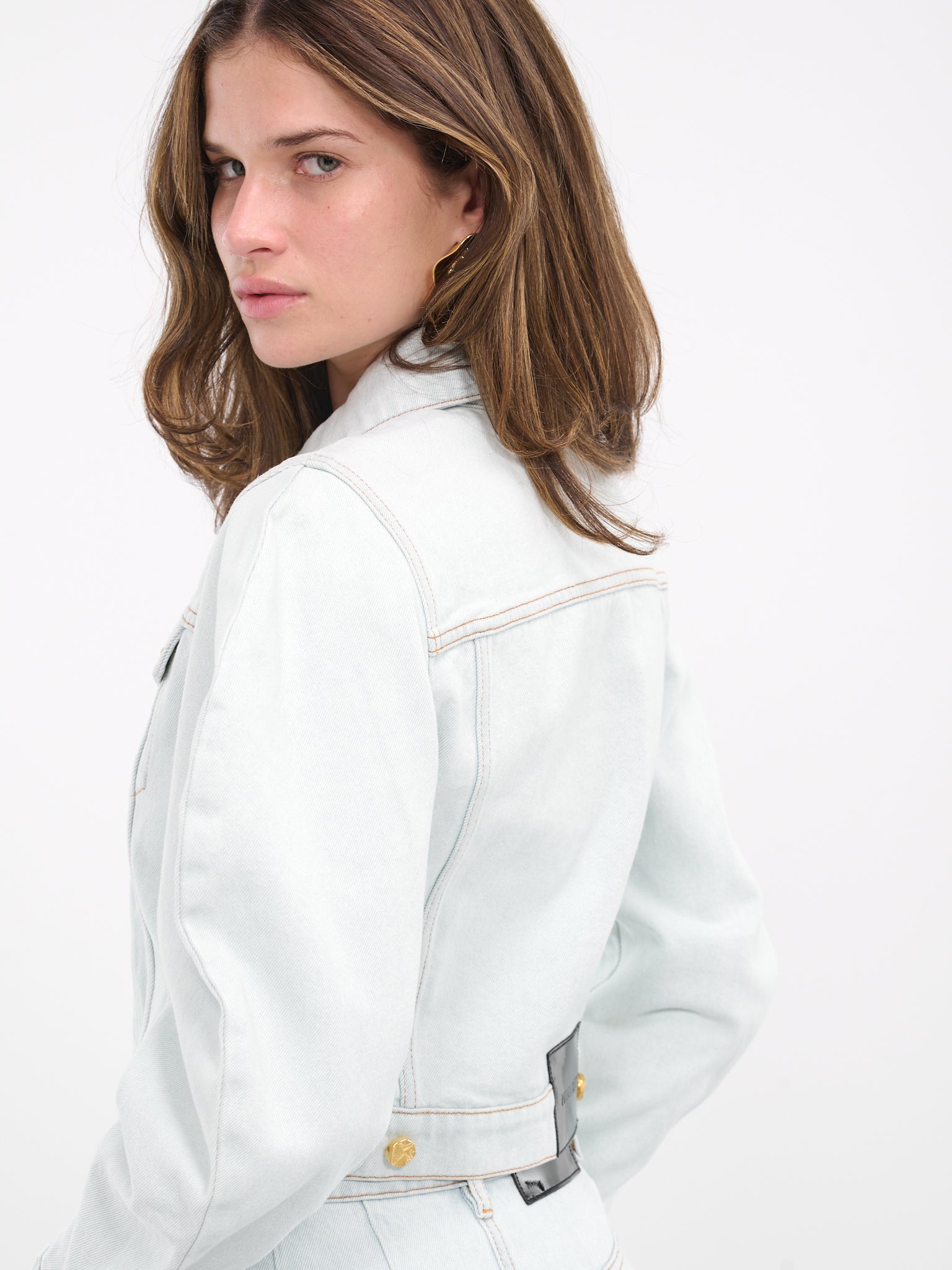 Cocoon Denim Jacket (23ADVE005C01037-U4487-BLEU-DEL)
