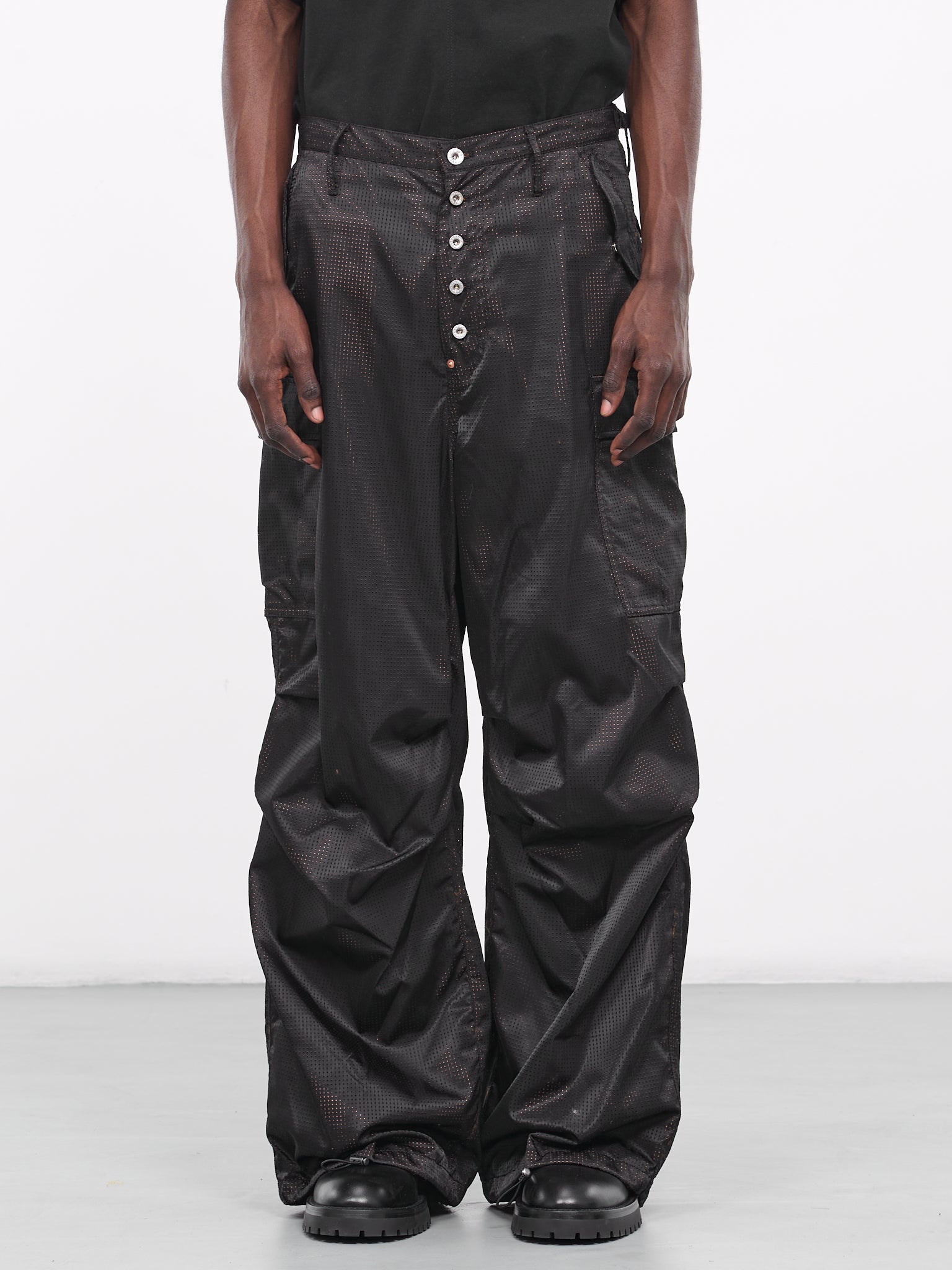 Black Nylon Cargo Pants | Techwear Division