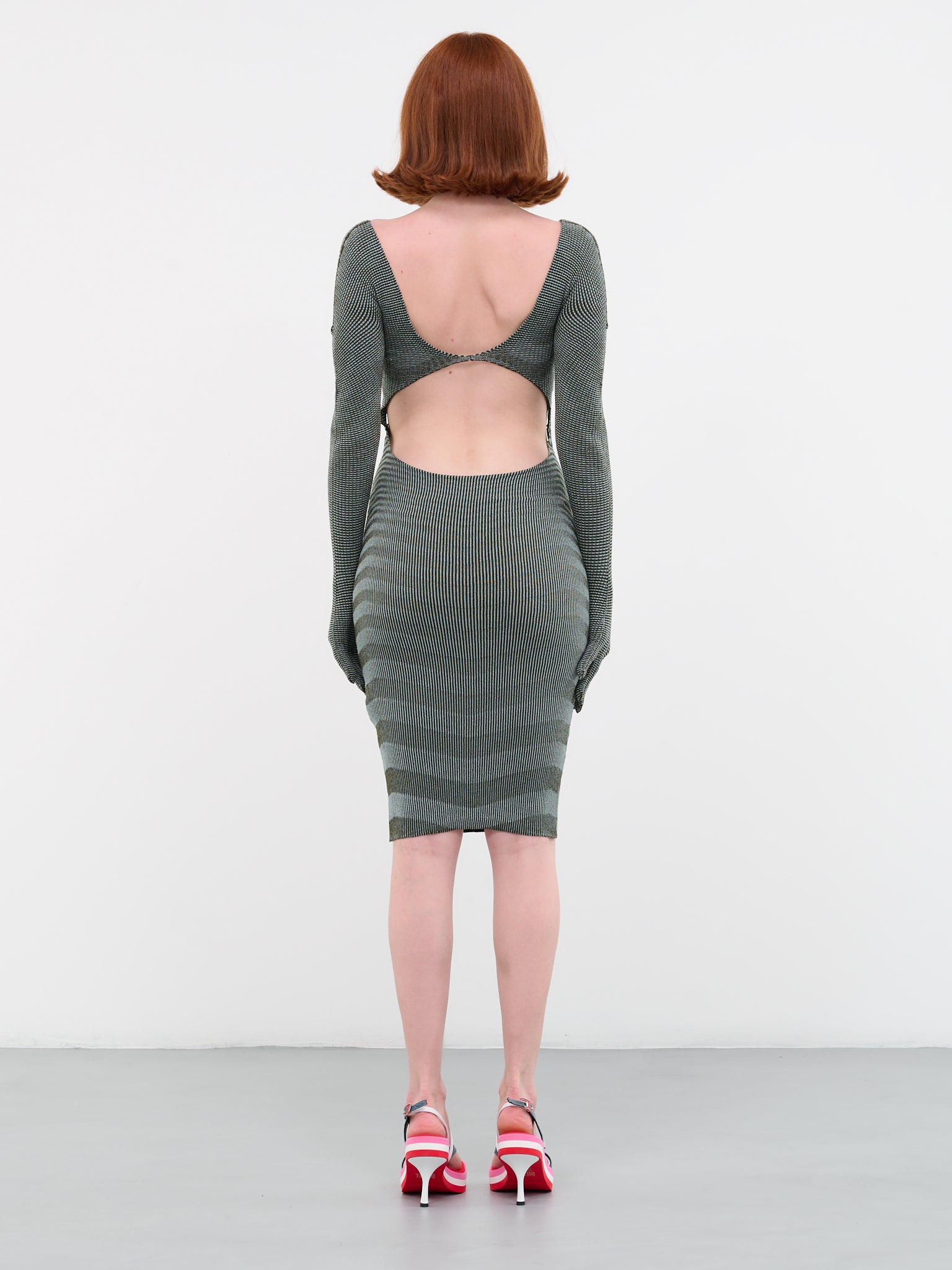 Gloved Knit Dress (23DR02D-LENTICULAR-SEAWEEDO)