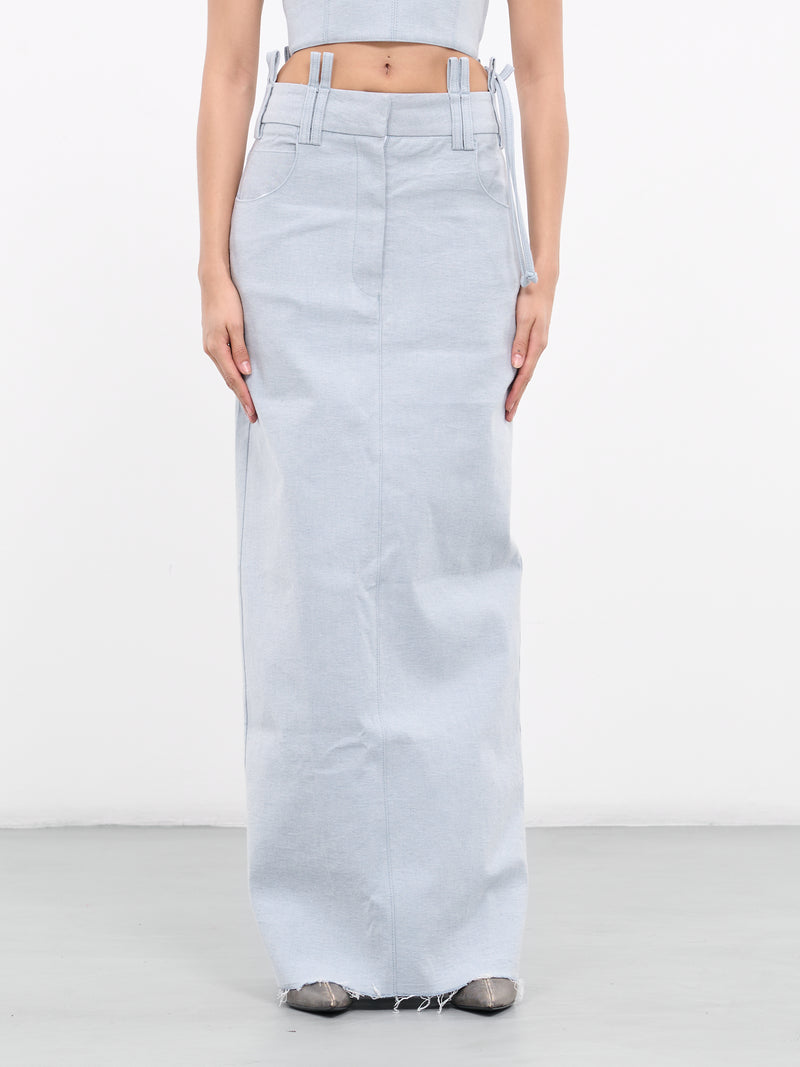 Denim Skirt (23SK02LB-LIGHT-BLUE)
