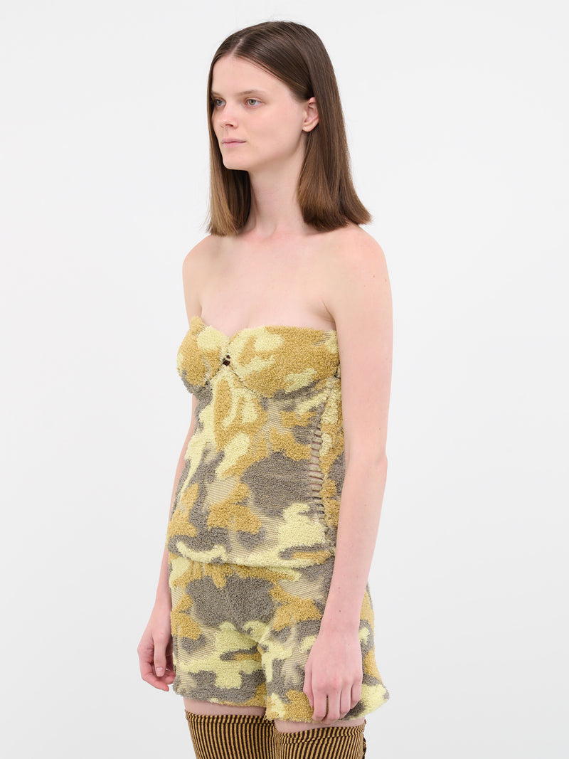 Bustier Knit Top (23TP02-CAMOCORN)