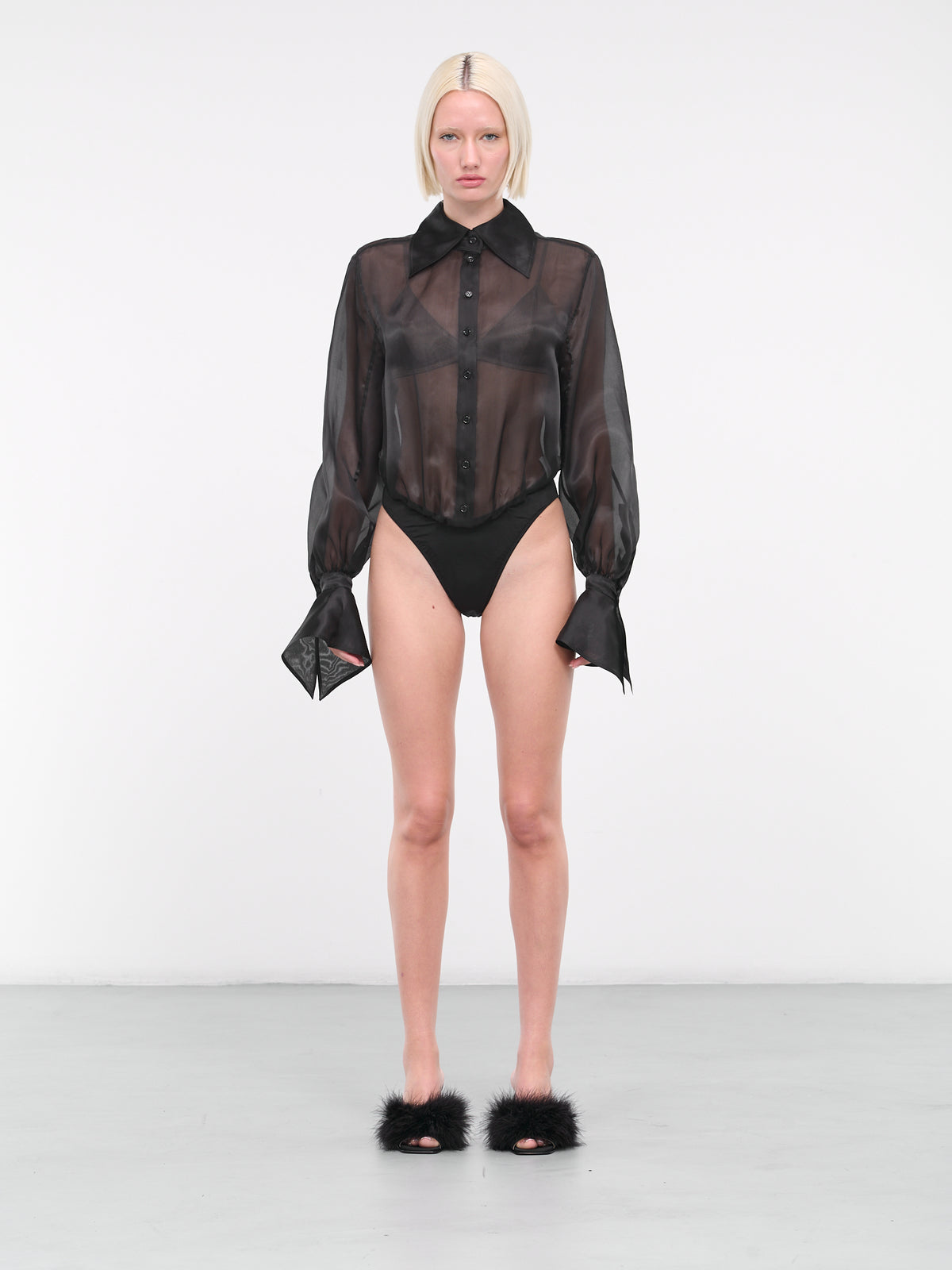 Shirted Bodysuit (23W1B00107772-BLACK)