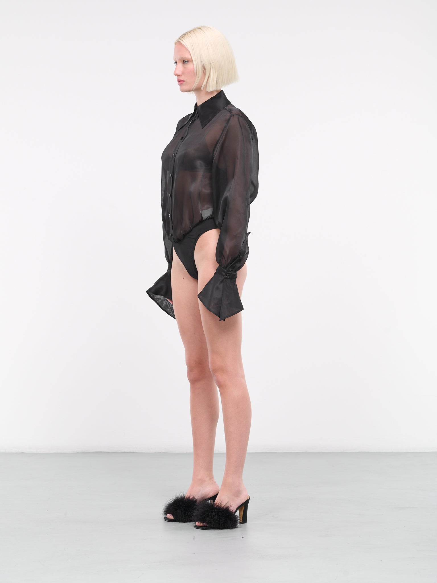 Shirted Bodysuit (23W1B00107772-BLACK)