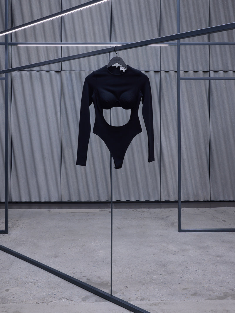 Black Madonna Bodysuit (24-25-F-BD017-J053-BLACK)