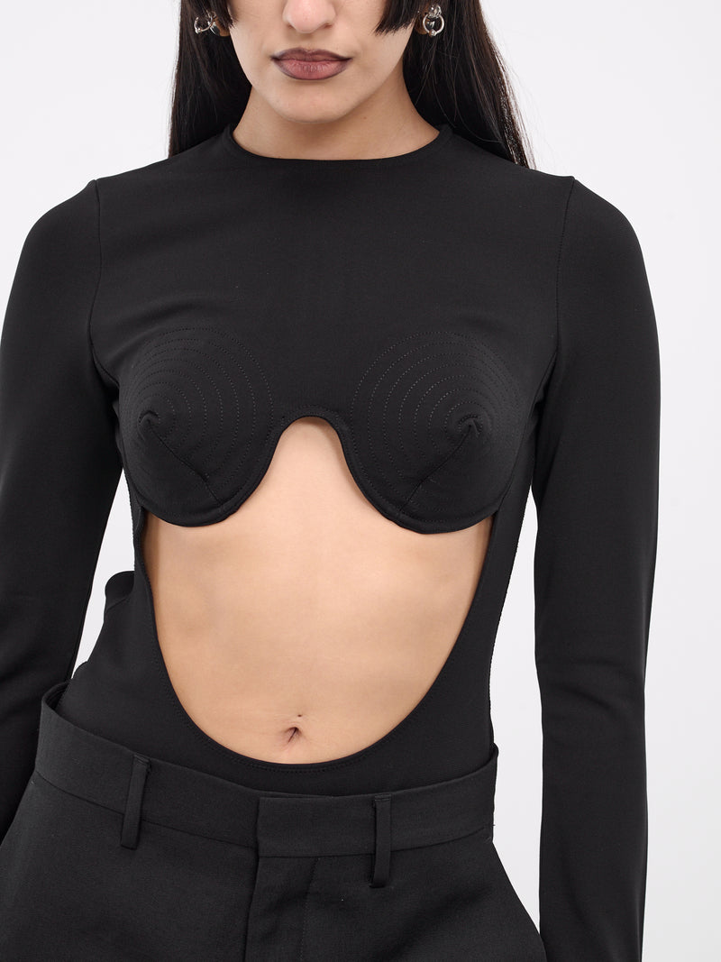 Black Madonna Bodysuit (24-25-F-BD017-J053-BLACK)