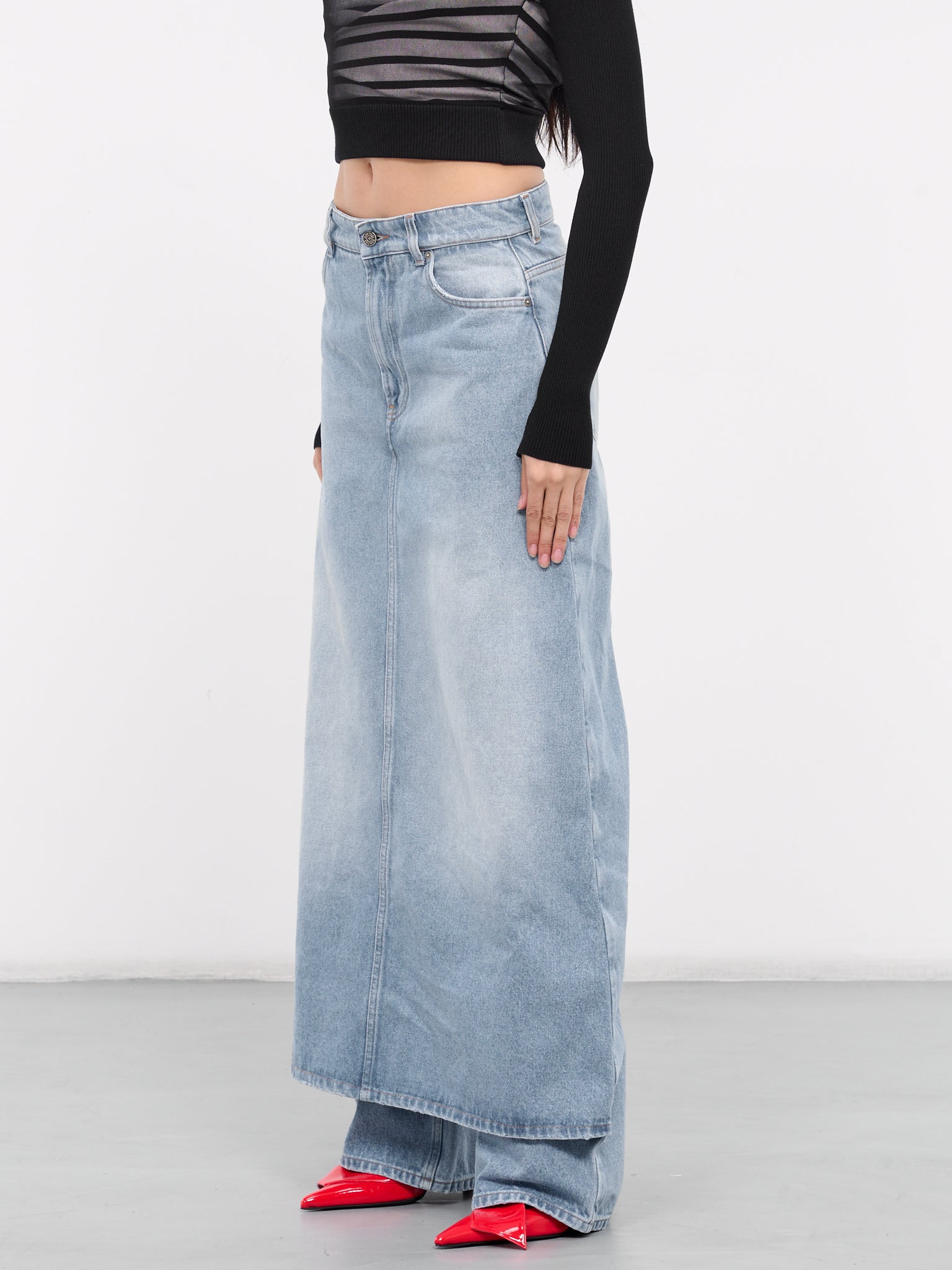 Denim Pants Skirt (24-25-F-JE121I-D014-LIGHT-BLUE)