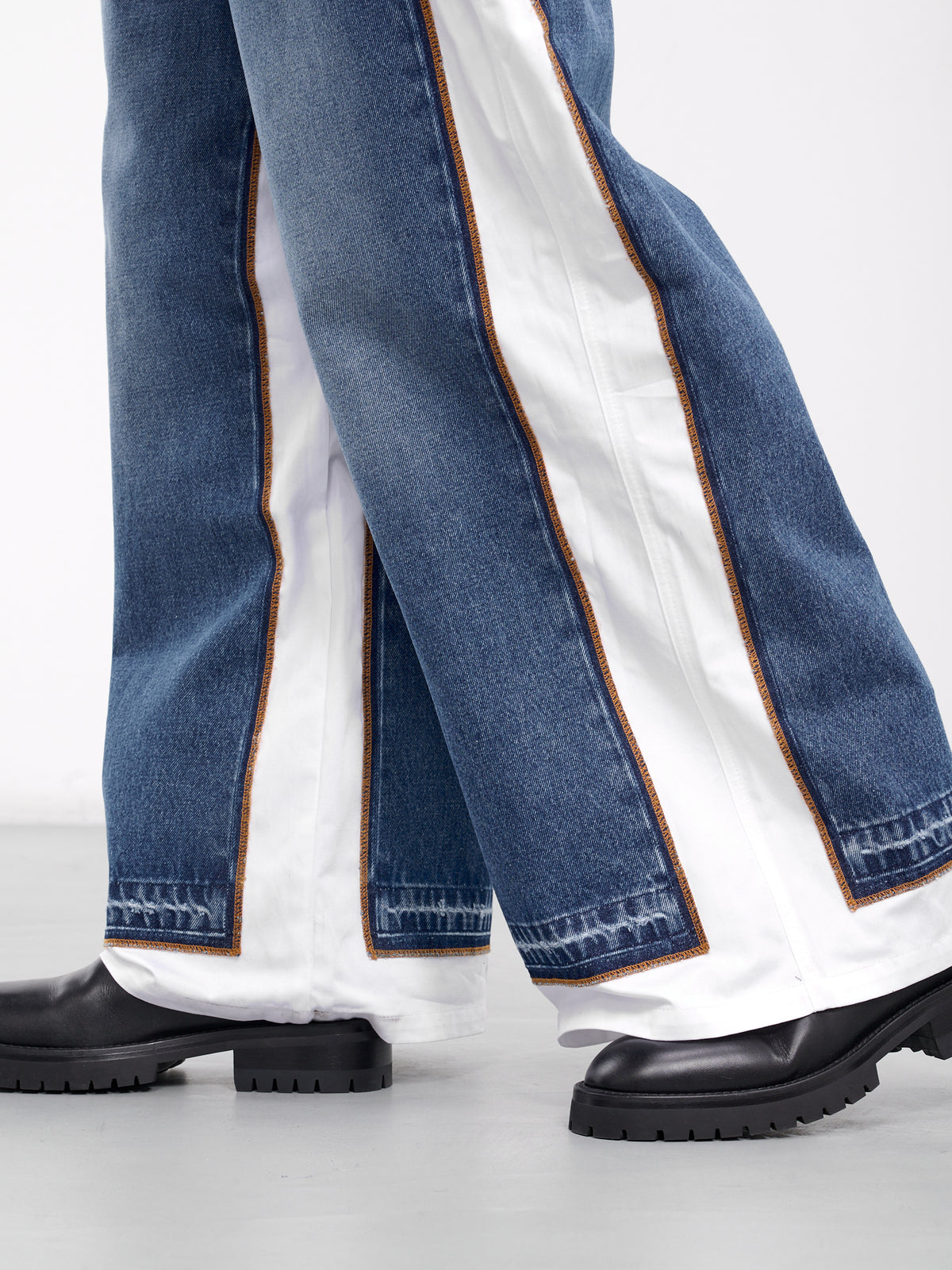 Denim Jean Detailed Pants (24-25-U-JE124I-D013-BLUE-WHITE)