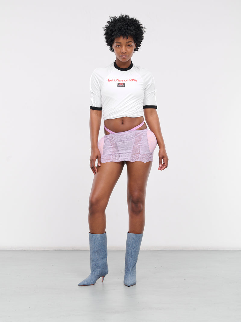 Shayne Oliver Mini Skirt (24-27-F-JU087-C047-LILAC)