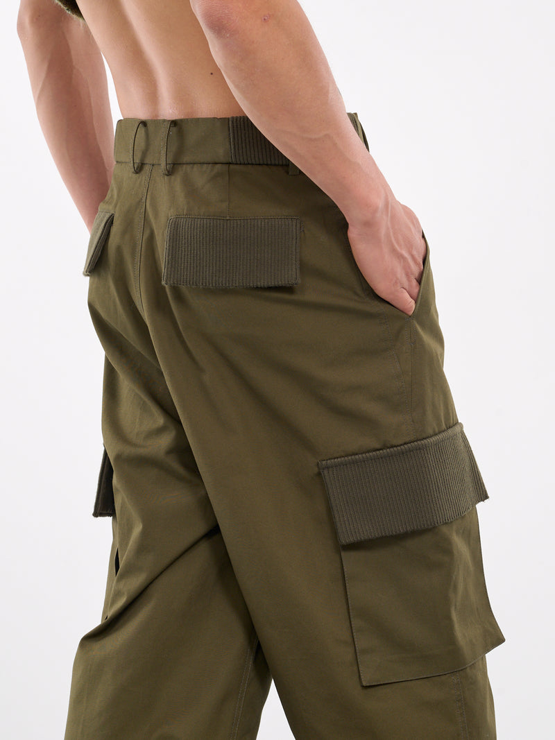Pistol Fly Cargo Trousers (240025-KHAKI)