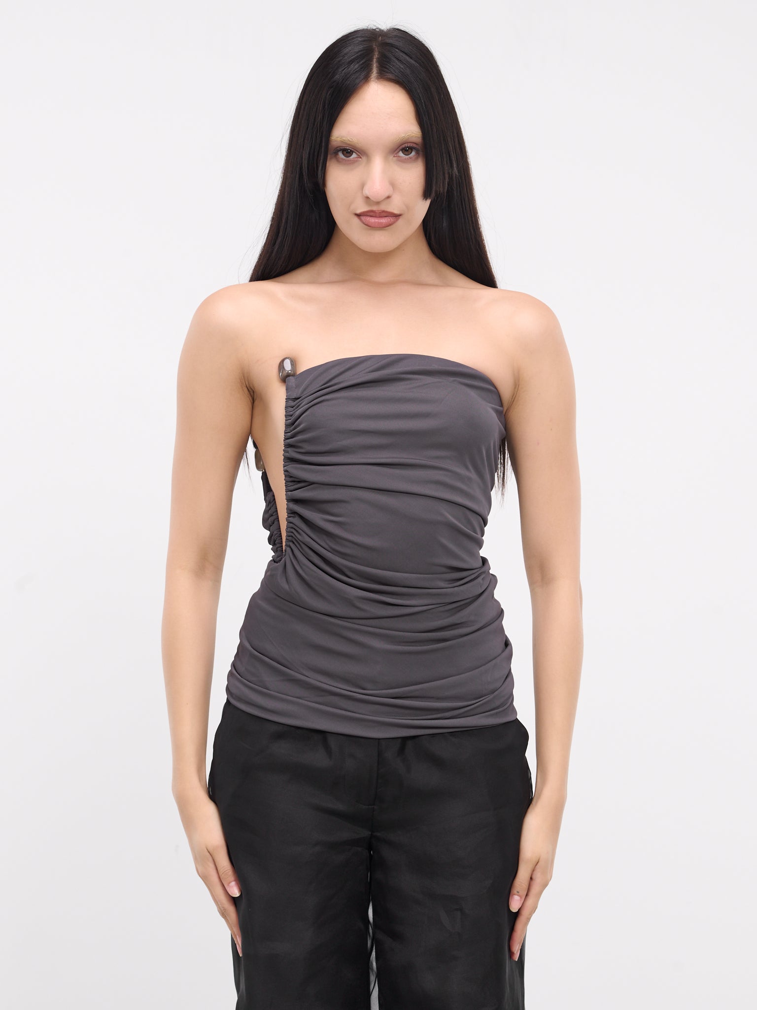 Odessa Arced Side Bustier (24011233-CHARCOAL)