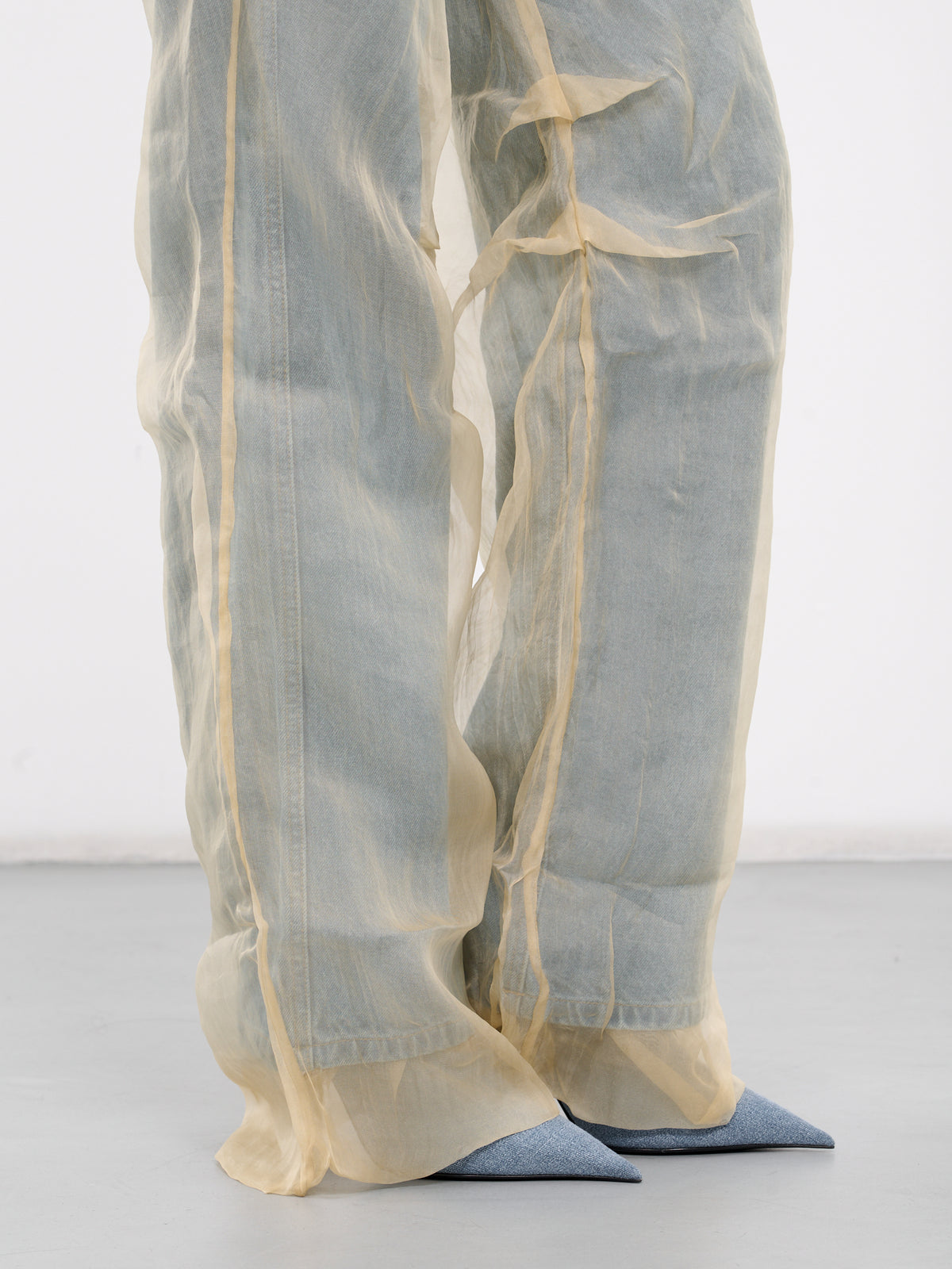 Silk Parchment Denim Jeans (24015501-STONE-BLUE-SAND)
