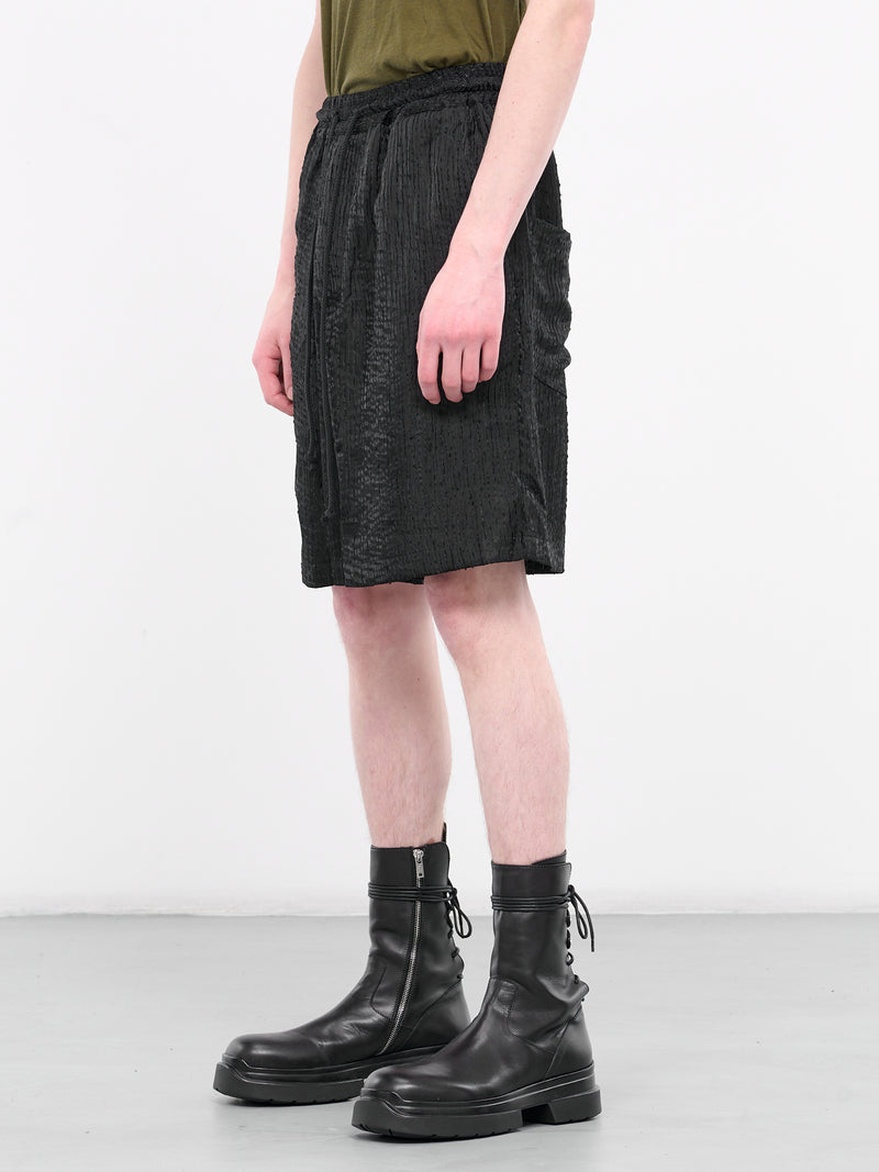 Wave Drape Shorts (241-MST050L-WAVE-JET-BLACK)