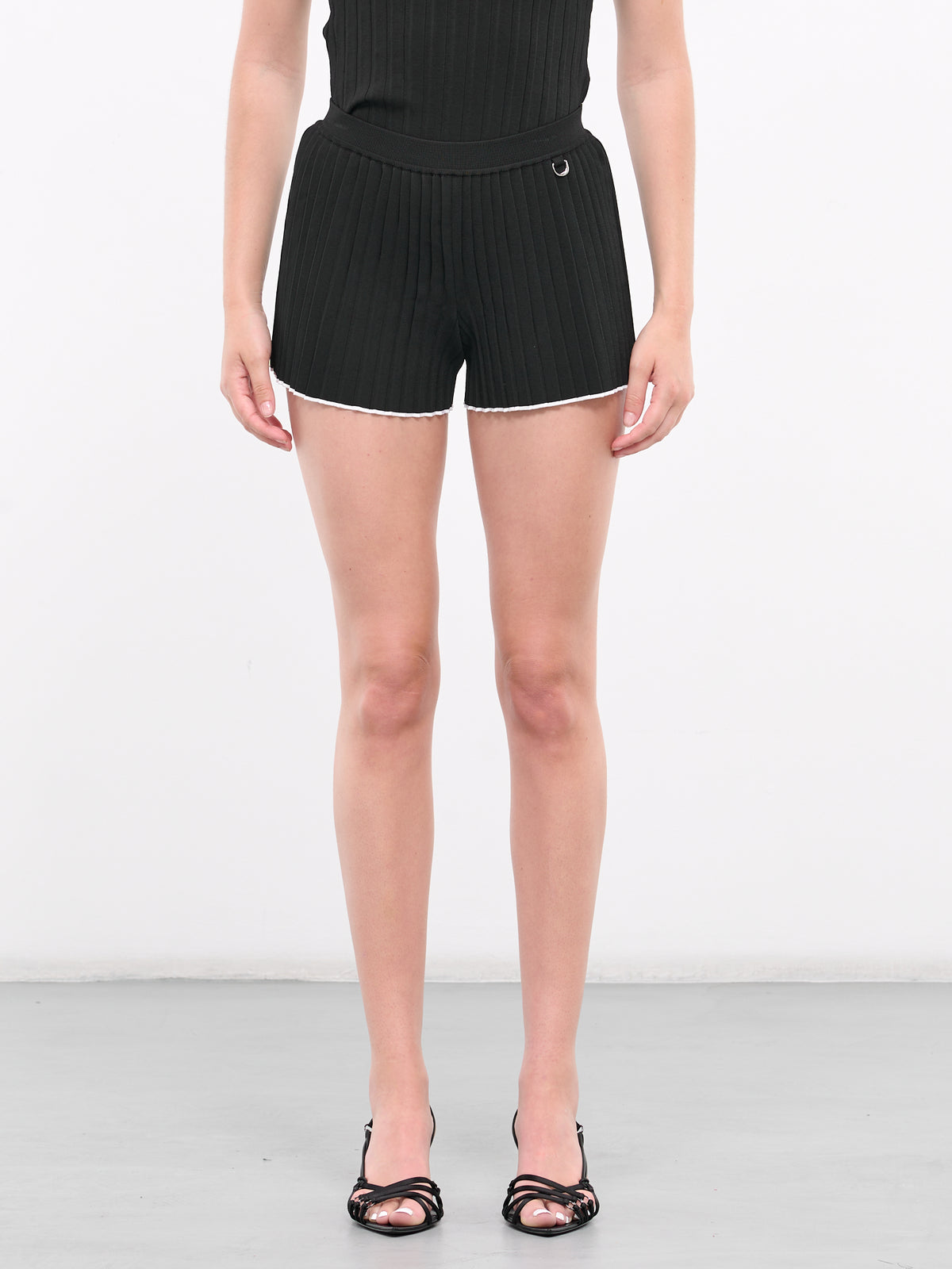 Le Short Maille Plissé (241KN436-2358-BLACK)