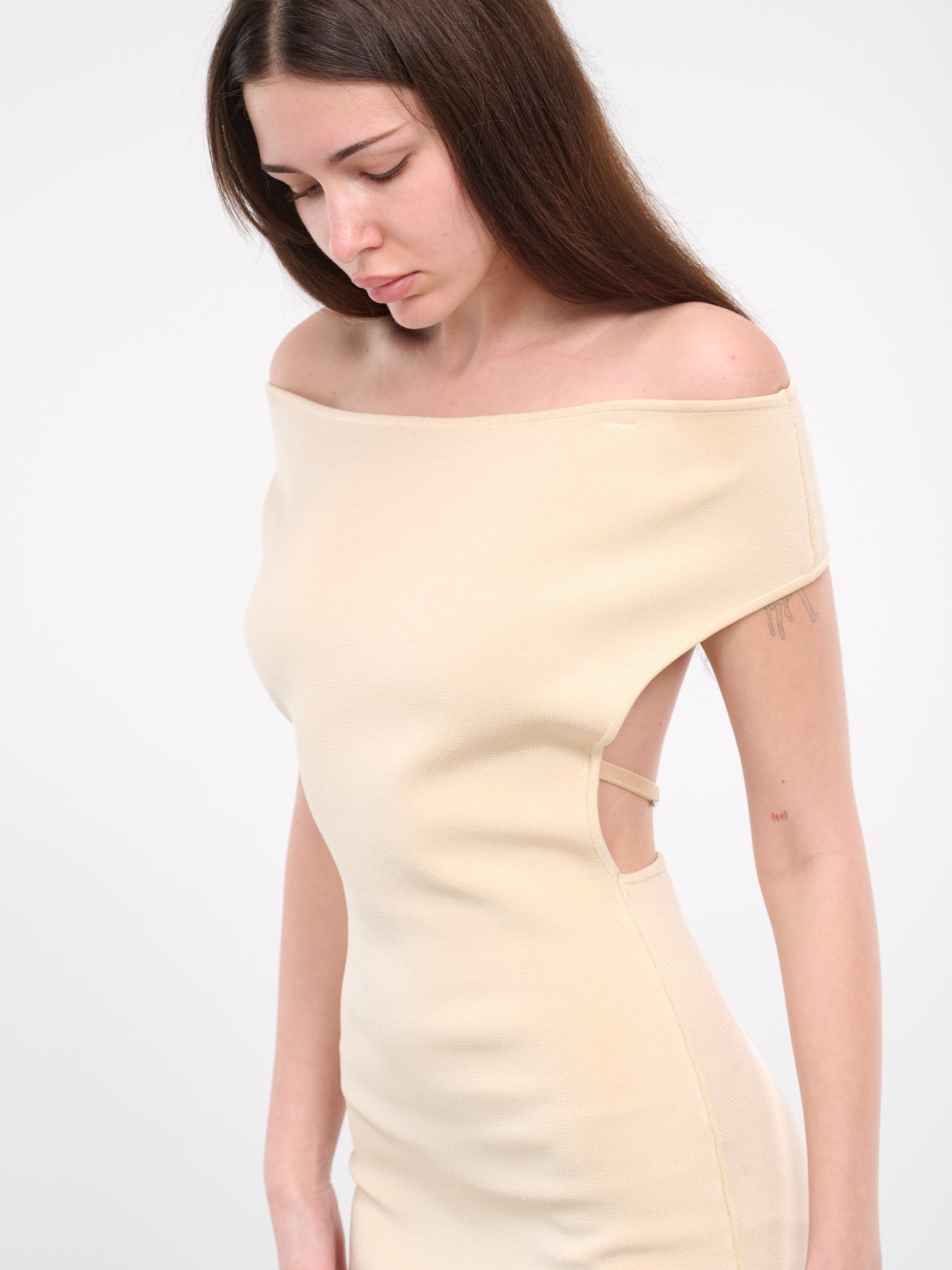 La Robe Cubista (241KN442-2378-LIGHT-YELLOW)