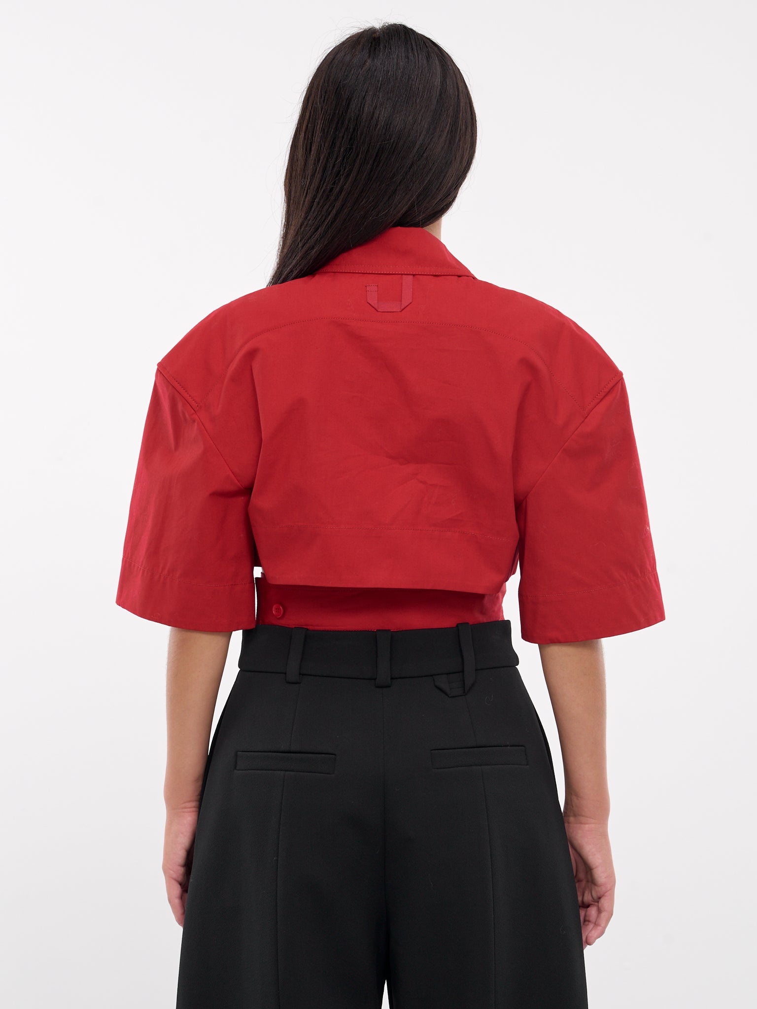 La Chemise Courte Bari (241SH054-1618-DARK-RED)