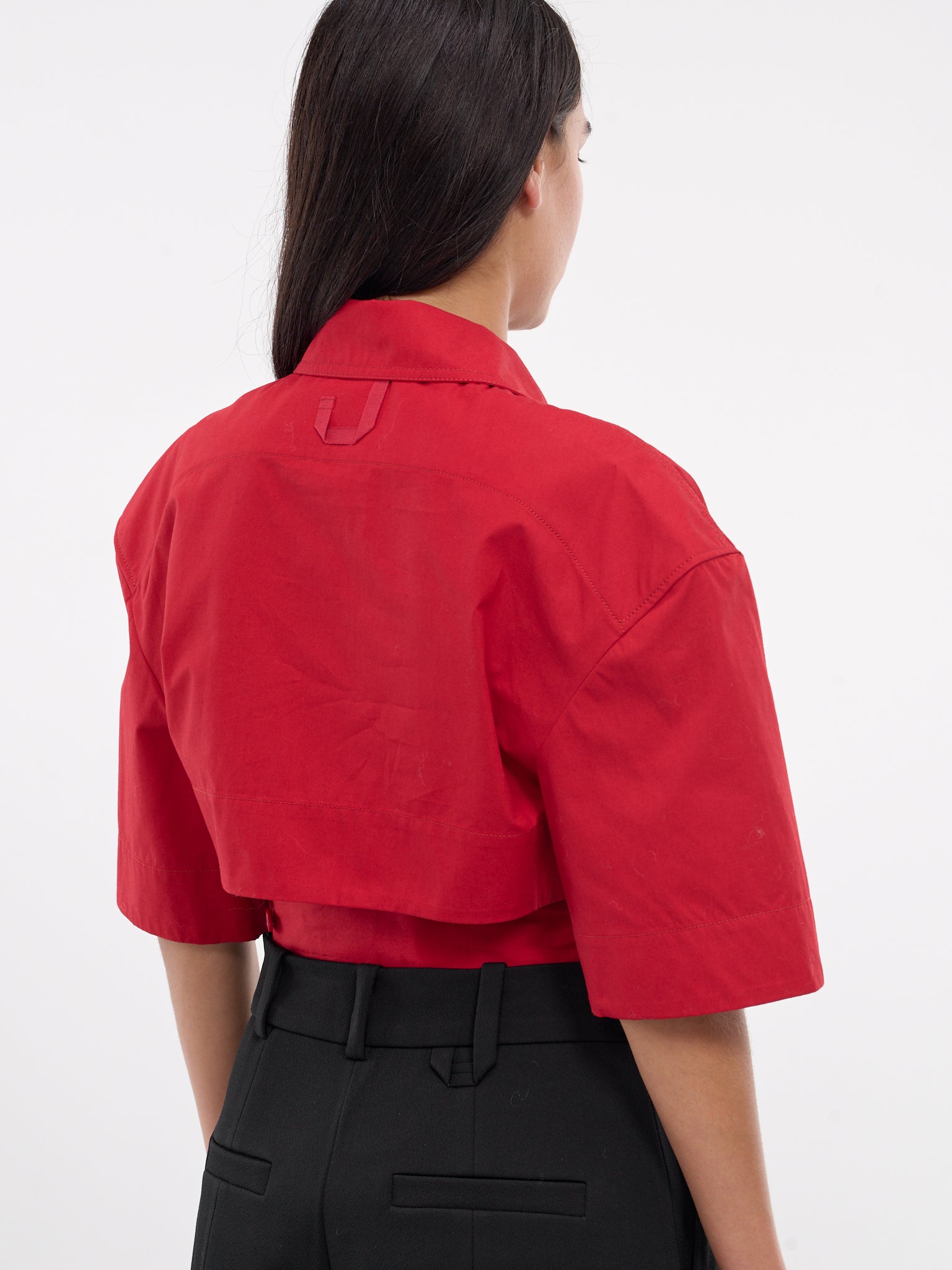 La Chemise Courte Bari (241SH054-1618-DARK-RED)