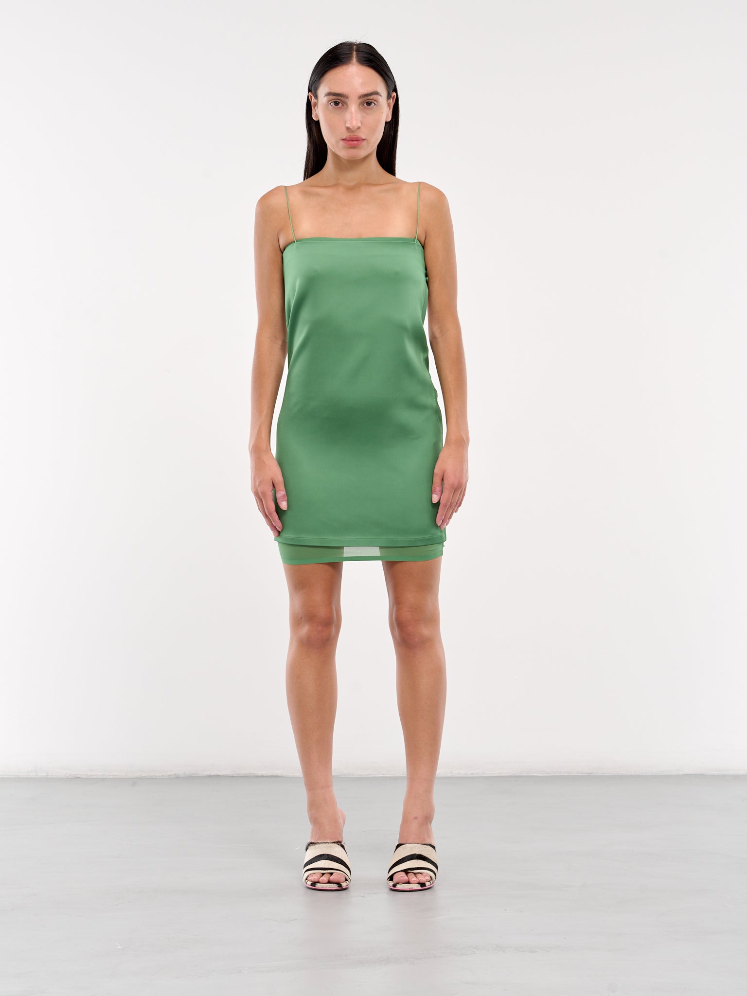 jacquemus green dress La Robe Camil Wrap Dress by Jacquemus La Garonne