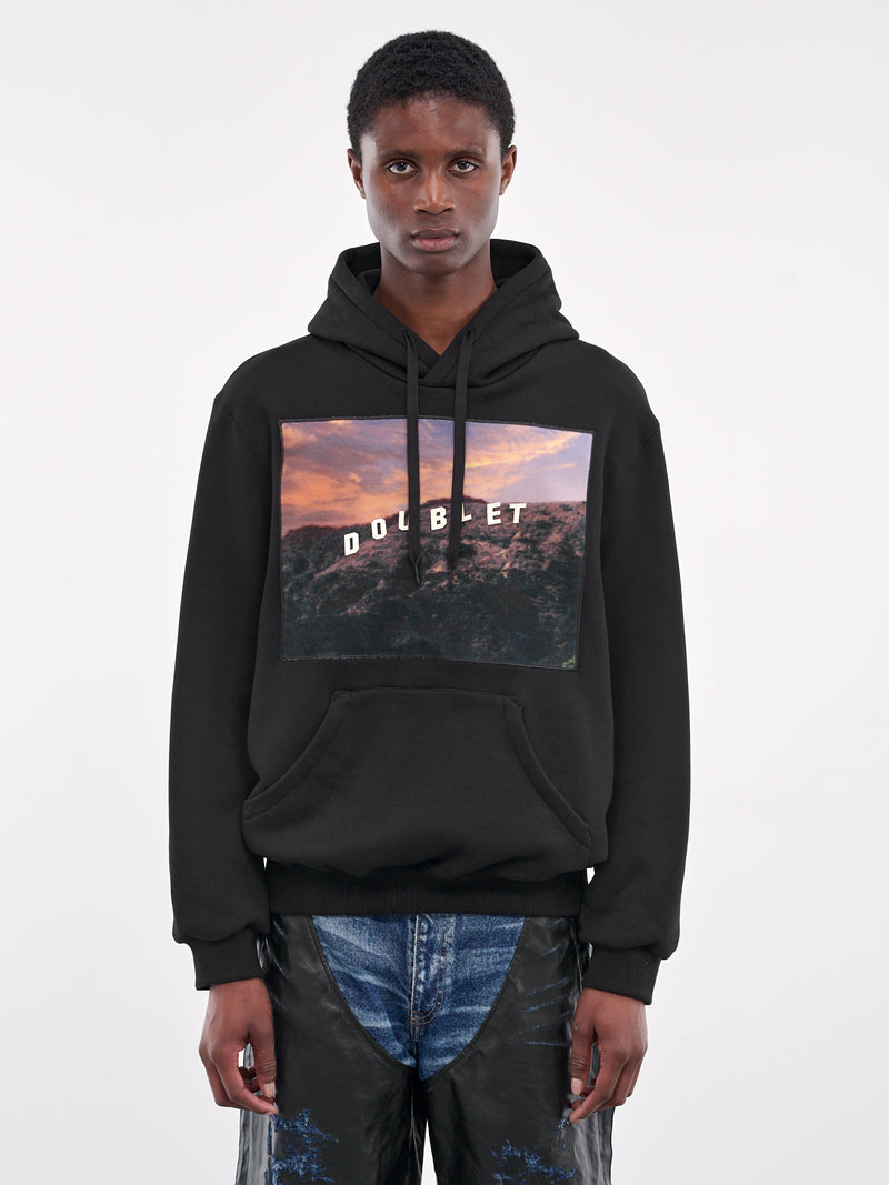 40th Anniversary Hollywood Sign Hoodie (24AW97HL01-BLACK)