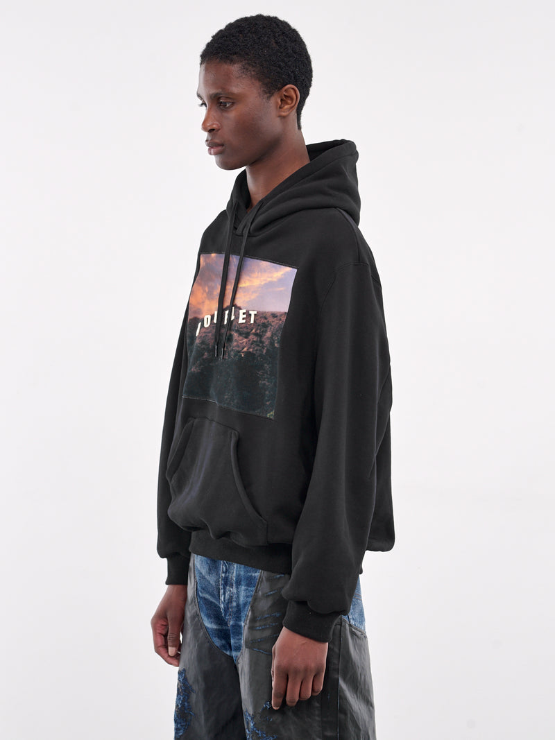 40th Anniversary Hollywood Sign Hoodie (24AW97HL01-BLACK)