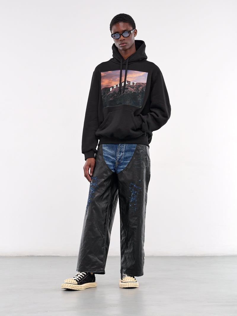 40th Anniversary Hollywood Sign Hoodie (24AW97HL01-BLACK)