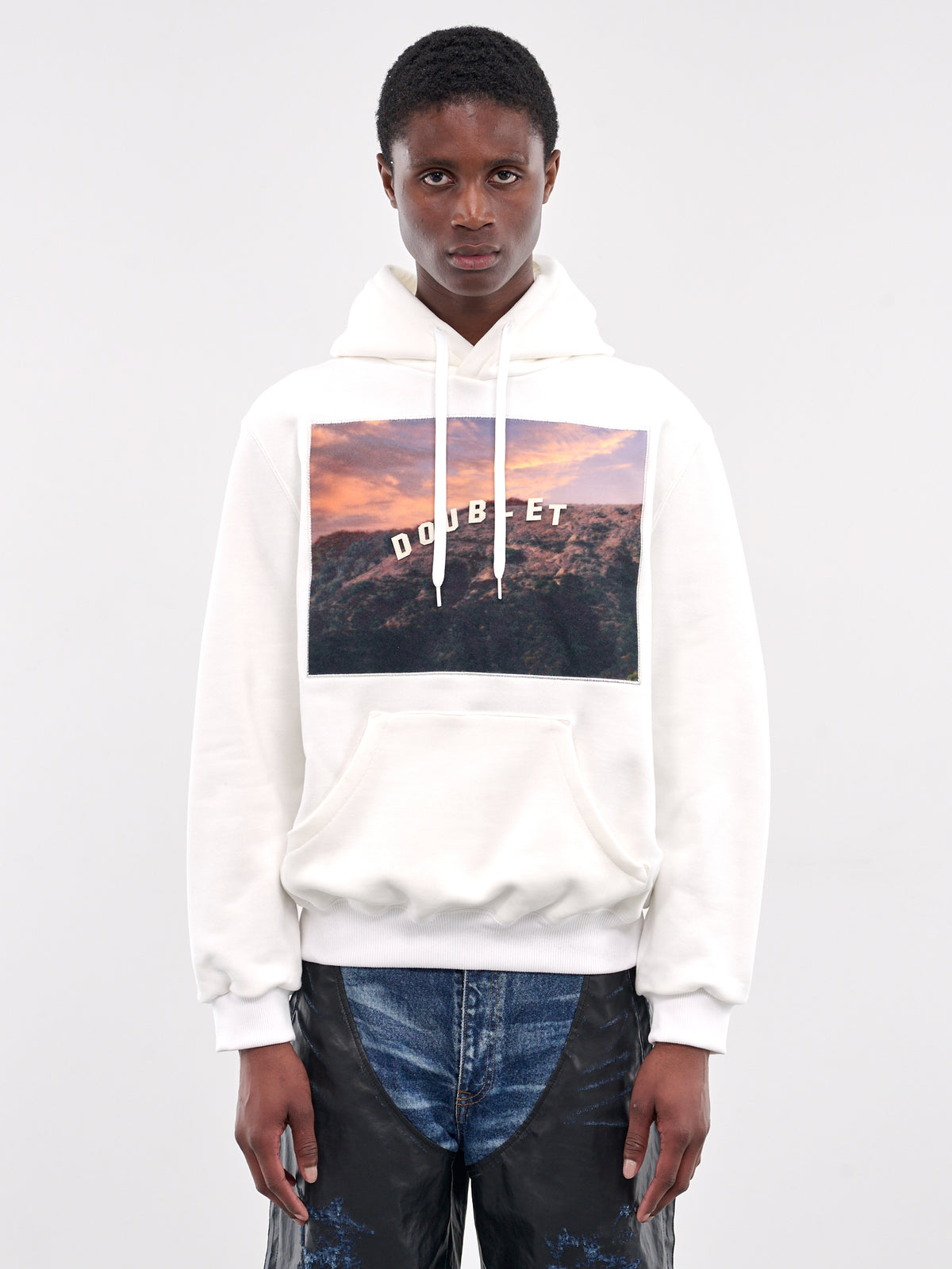 40th Anniversary Hollywood Sign Hoodie (24AW97HL01-WHITE)