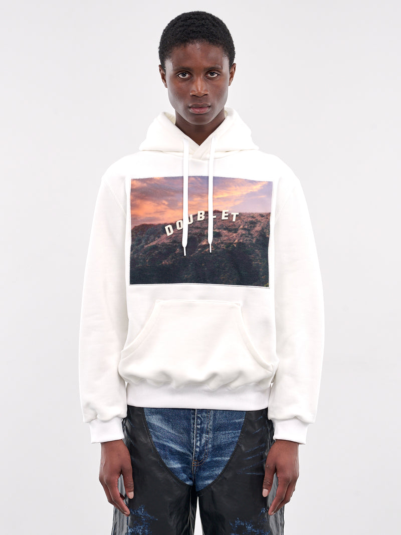 40th Anniversary Hollywood Sign Hoodie (24AW97HL01-WHITE)