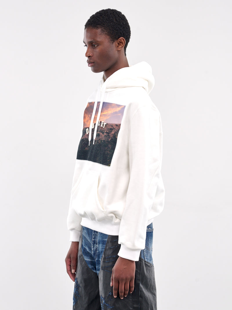 40th Anniversary Hollywood Sign Hoodie (24AW97HL01-WHITE)