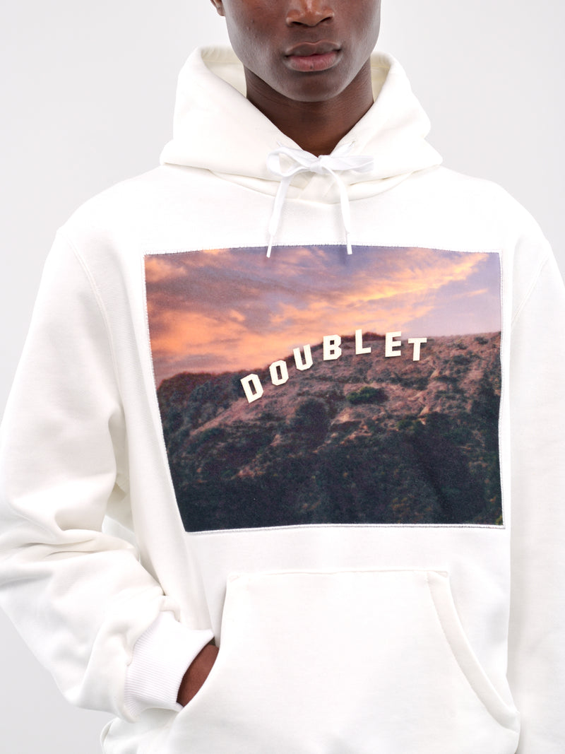 40th Anniversary Hollywood Sign Hoodie (24AW97HL01-WHITE)