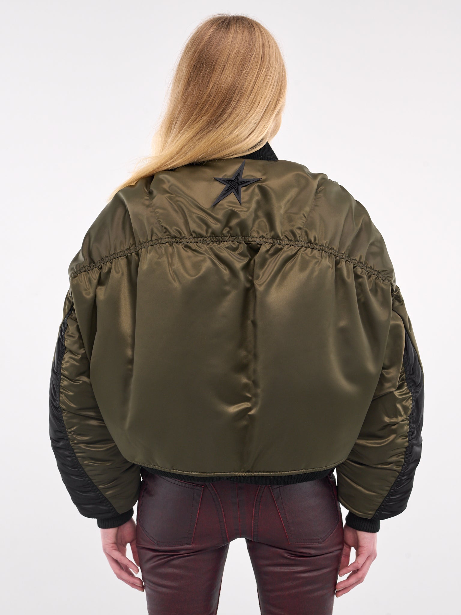 ファッションアイテム人気ランキング Satin Bomber (24F1BL0111870-MILITARY-BLACK) Jacket ジャケット・アウター