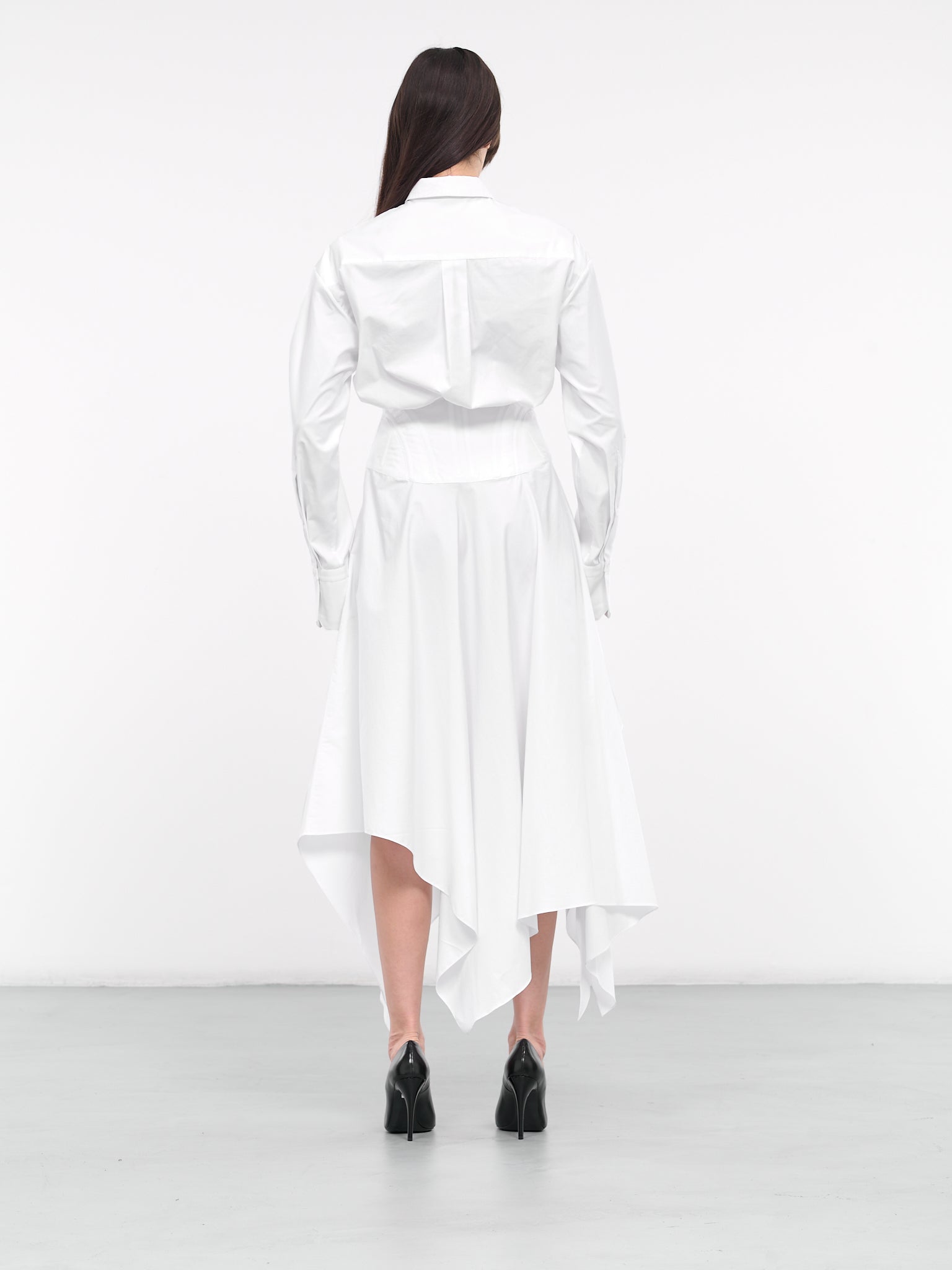 white poplin dress Poplin Dress (24P1RO1561288-1000-WHITE)