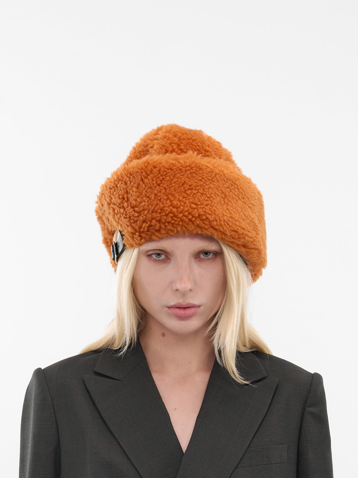 Orange Fuzzy Wool Cap (25-01043S-851-ORANGE)