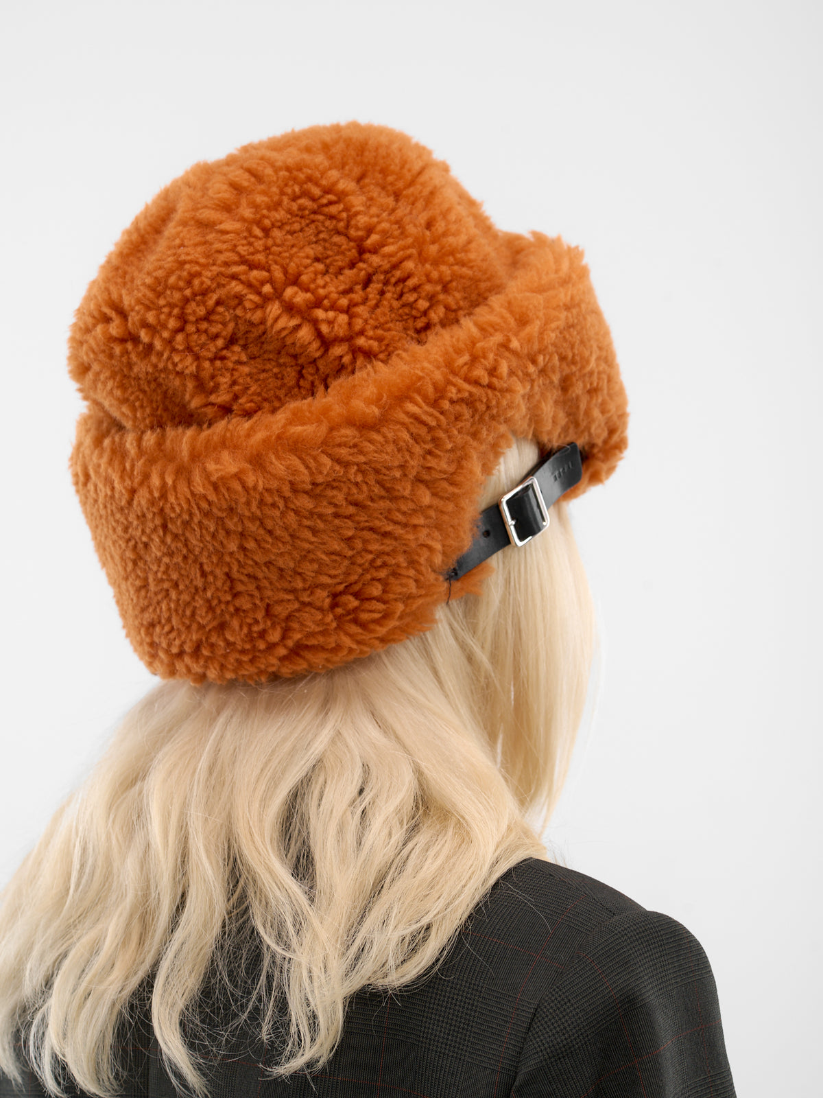 Orange Fuzzy Wool Cap (25-01043S-851-ORANGE)