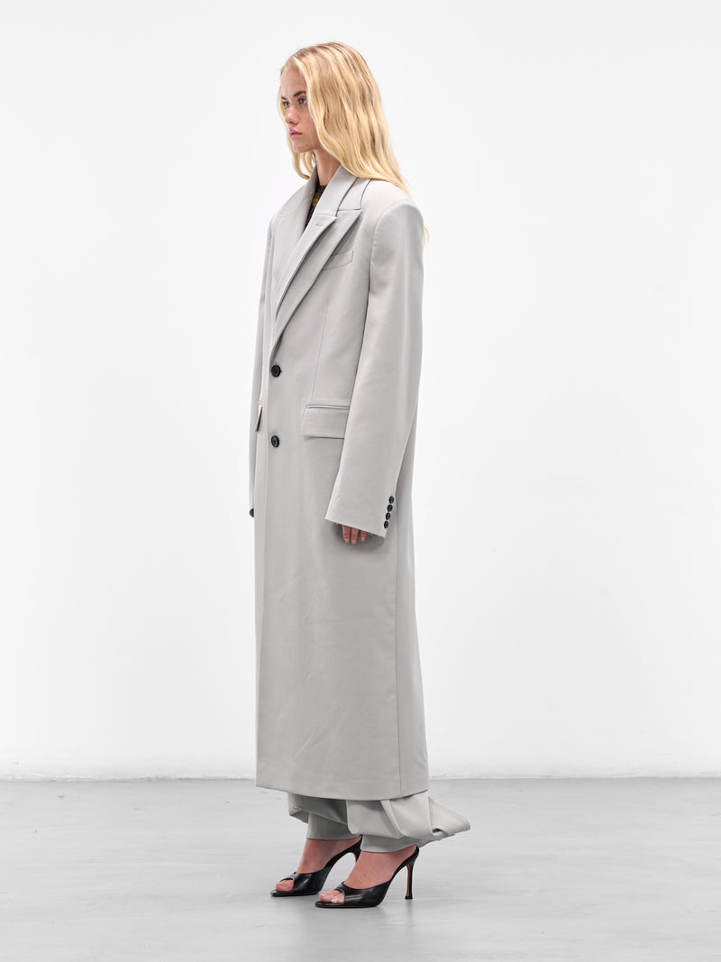Grey Double Layer Coat (25-03-U-OU010-W002-GREY)