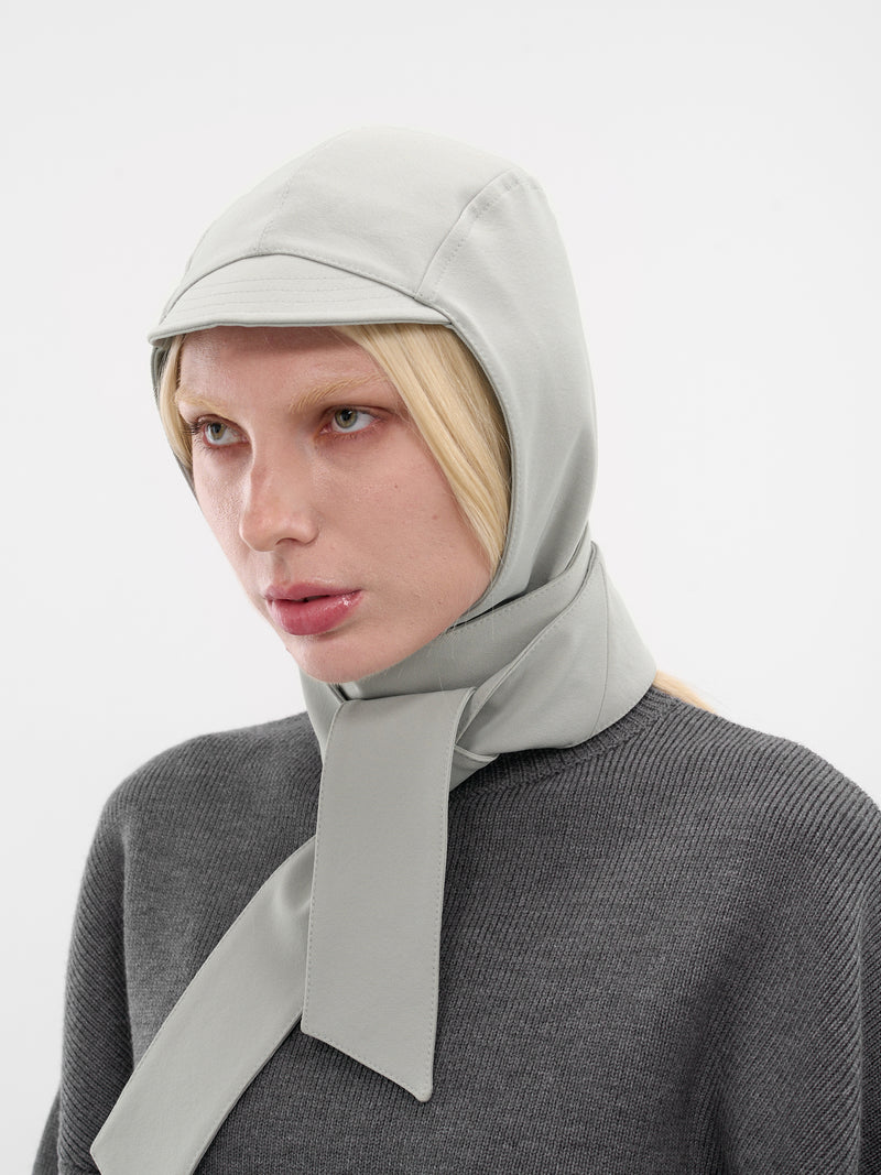 Gray Nylon Long Panel Hood (25-03-W-AC029-W002-GREY)