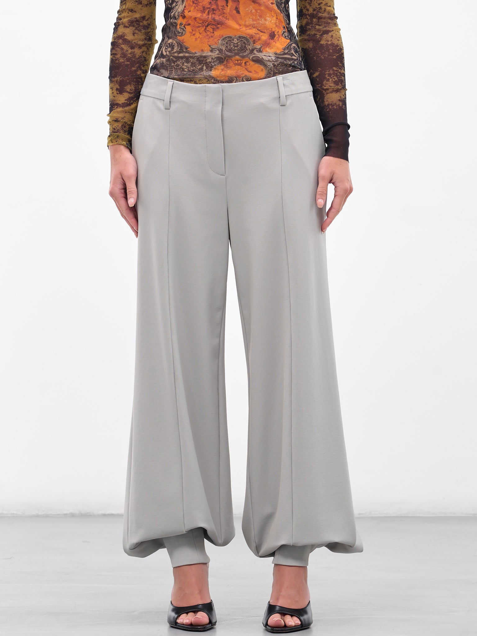 パンツ JeanPaul GAULTIER FW25 PANTS WITH STIRRUP (TR003 W00200) Jean Paul Gaultier - Jean Paul Gaultier | The Black Stirrup