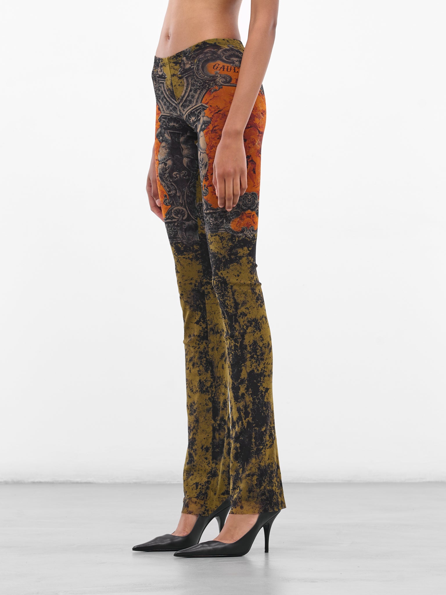 JEAN PAUL GAULTIER "Médaillon" Graphic Leggings | H.Lorenzo - side