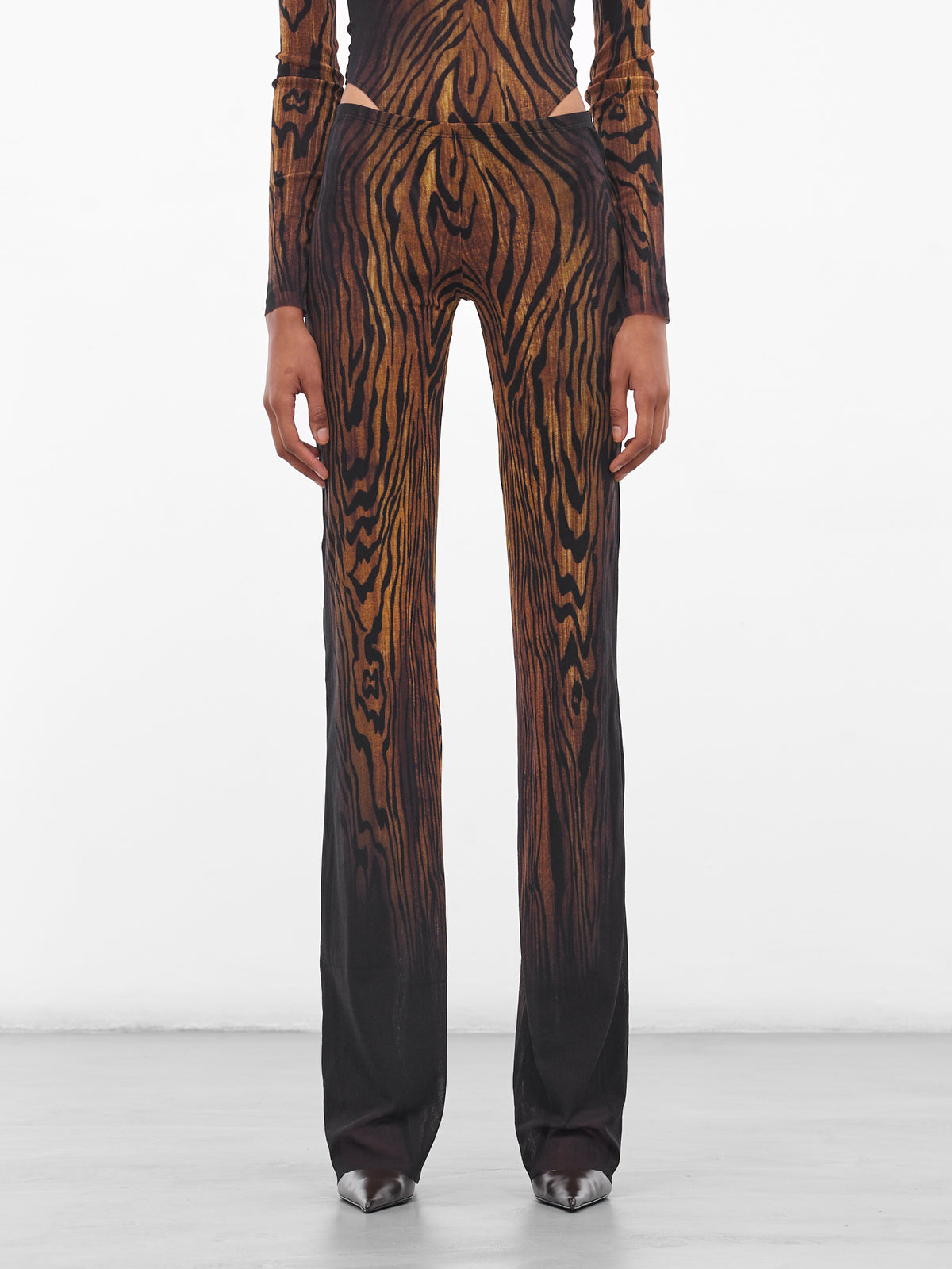 JEAN PAUL GAULTIER "Wood" Graphic Leggings | H.Lorenzo - front