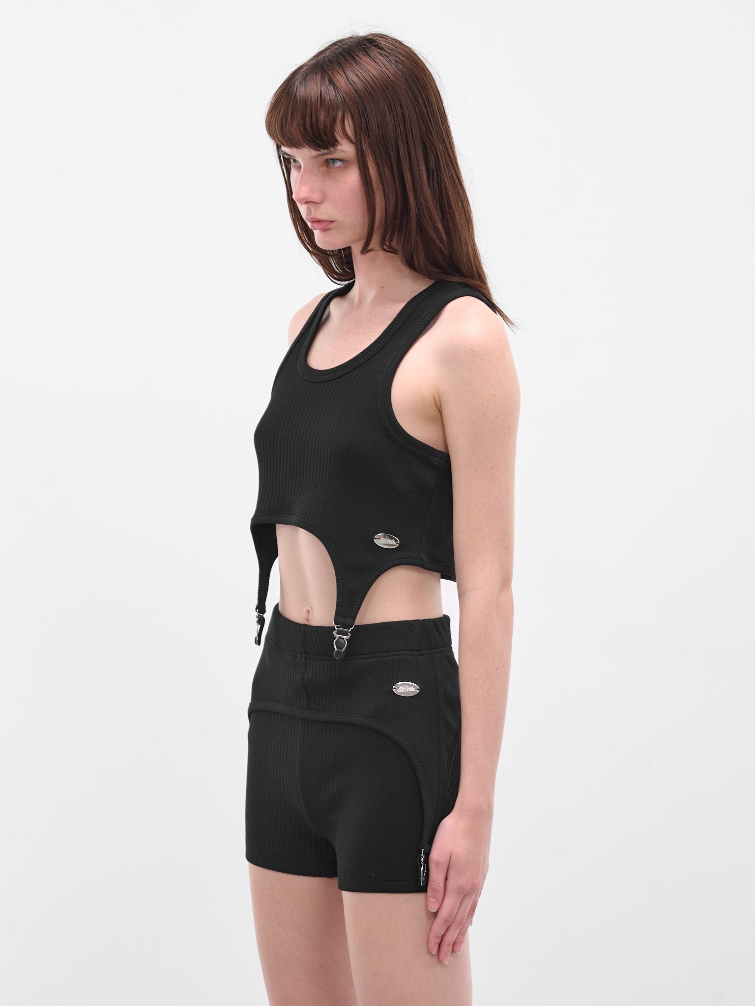 The Black Garter Bra Top (25-04-W-BR013-J014-BLACK)
