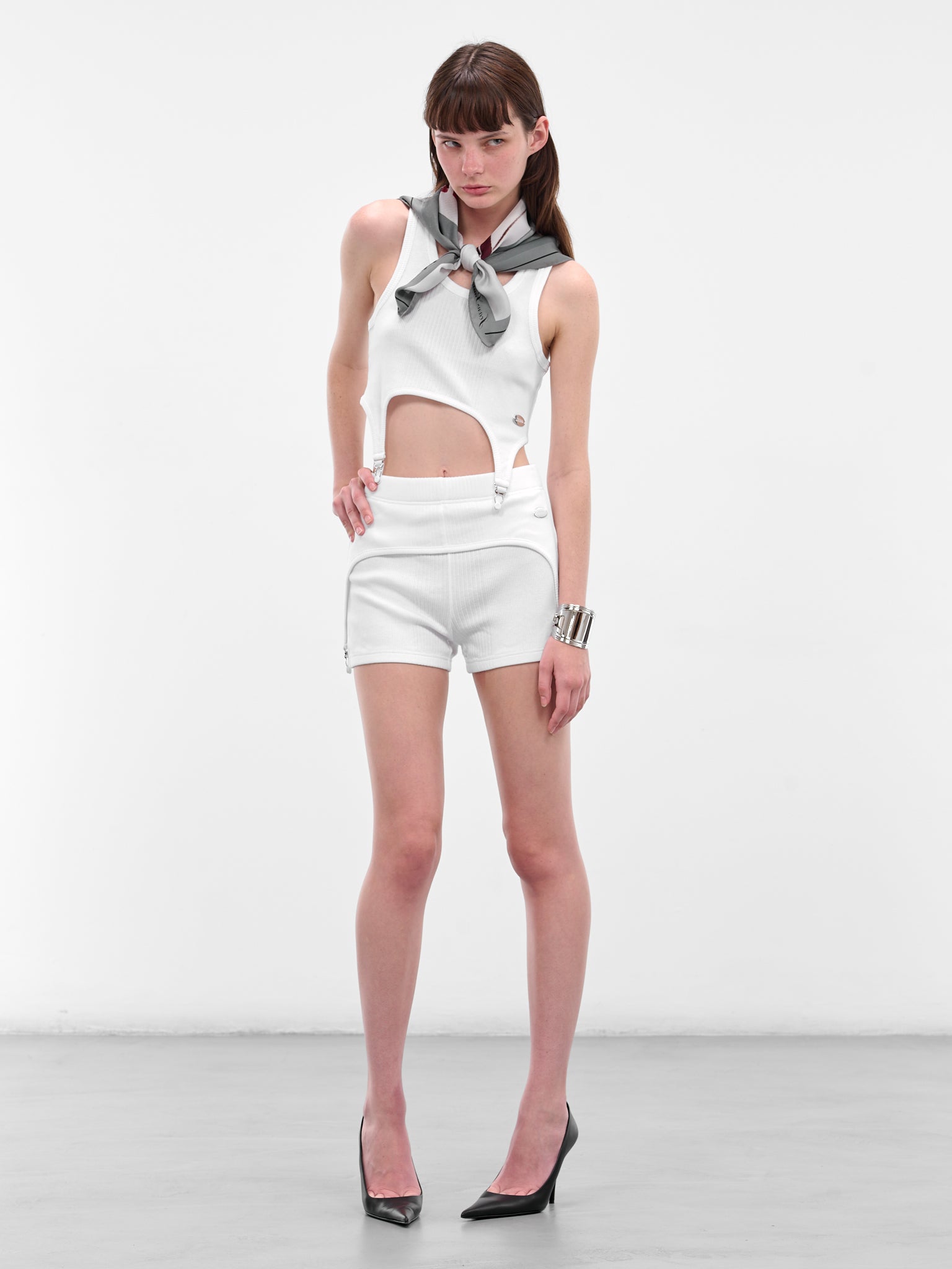 The White Garter Bra Top (25-04-W-BR013-J014-WHITE)