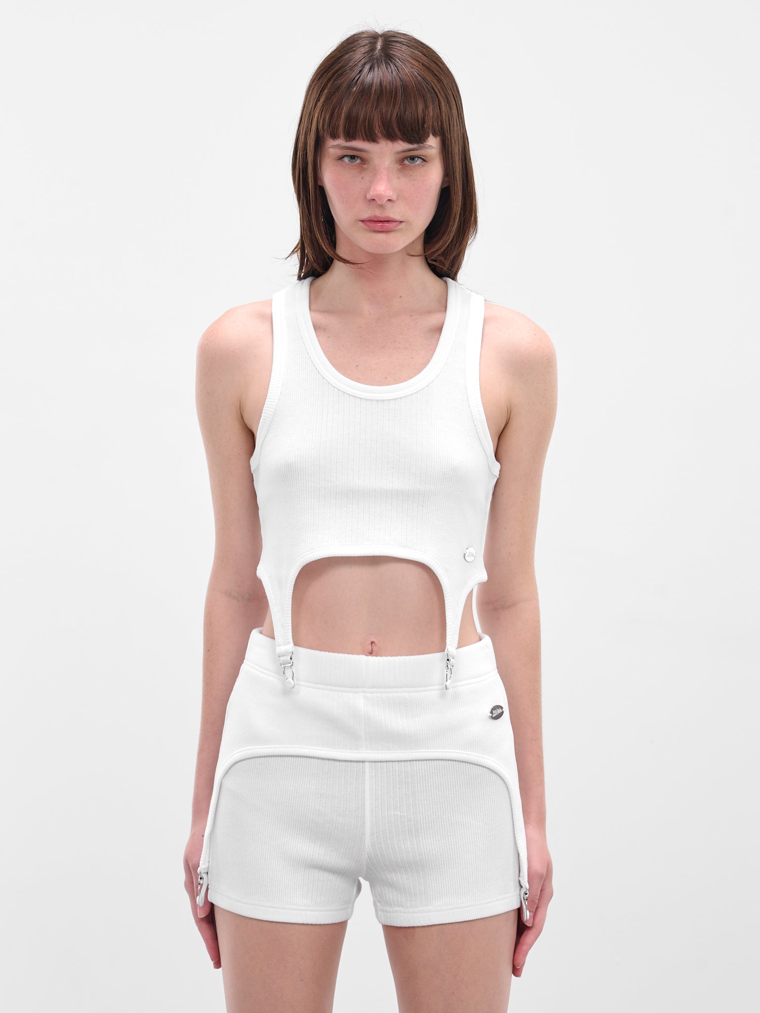 The White Garter Bra Top (25-04-W-BR013-J014-WHITE)